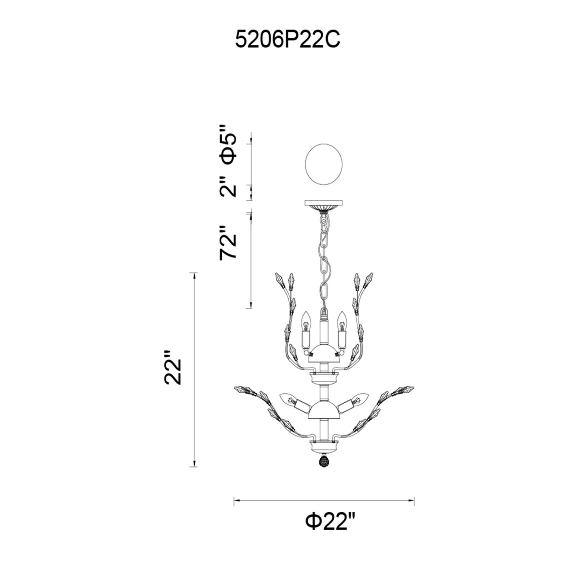 Shown in Chrome finish and K9 Clear crystal
