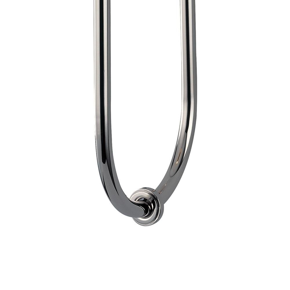 Shown in Polished Nickel finish and Off White Linen shade