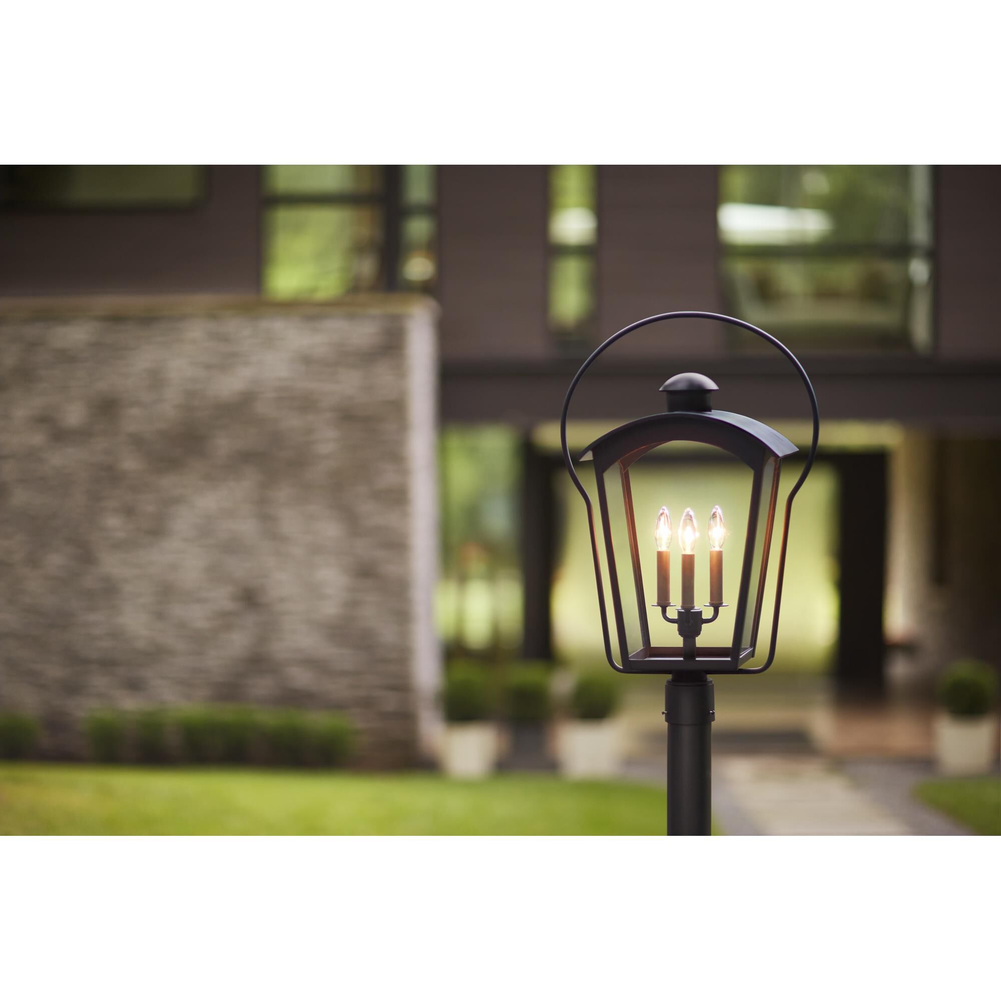 Yale 26 Inch Tall 3 Light Outdoor Post Lamp by Hinkley Lighting