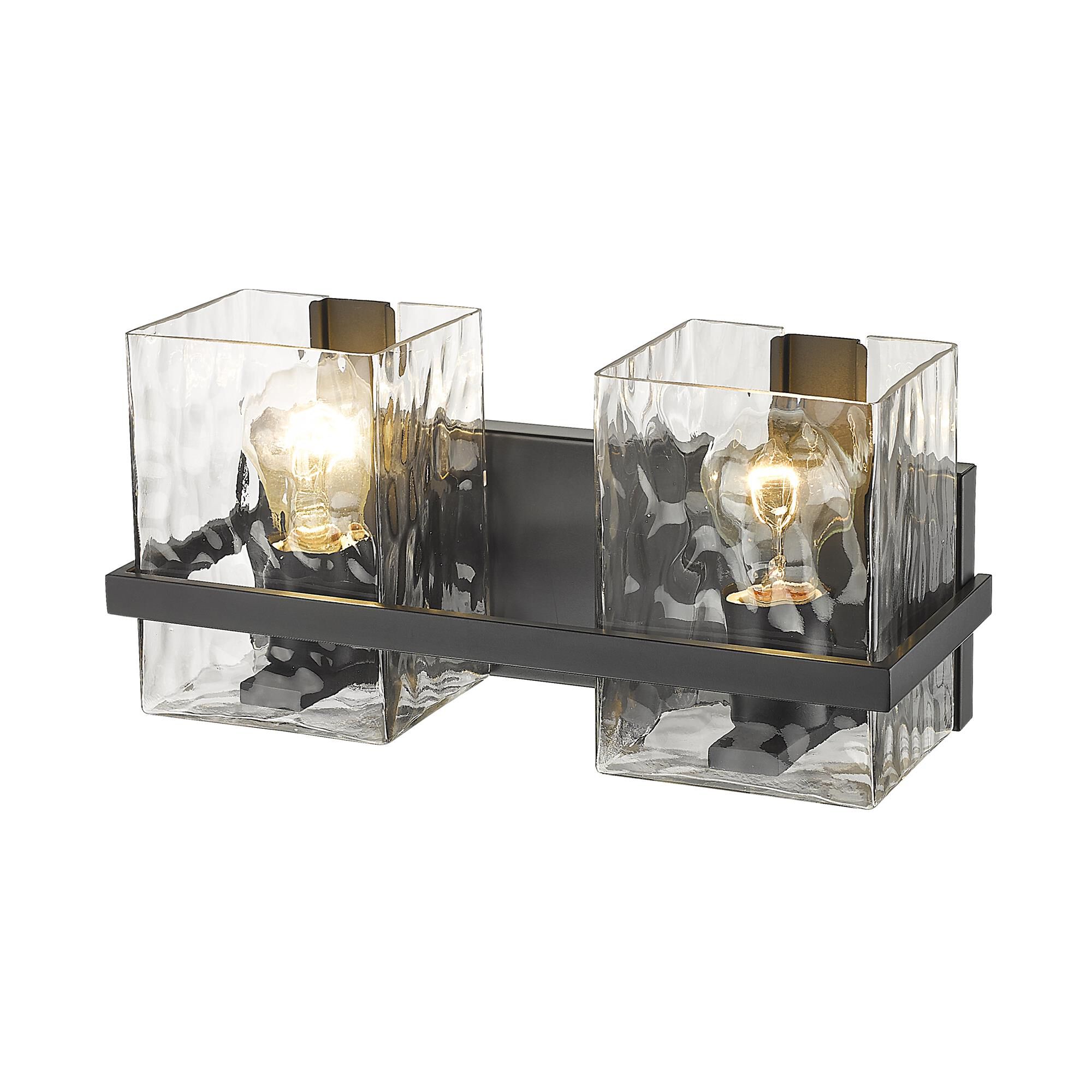 Shown in Matte Black finish and Glass shade