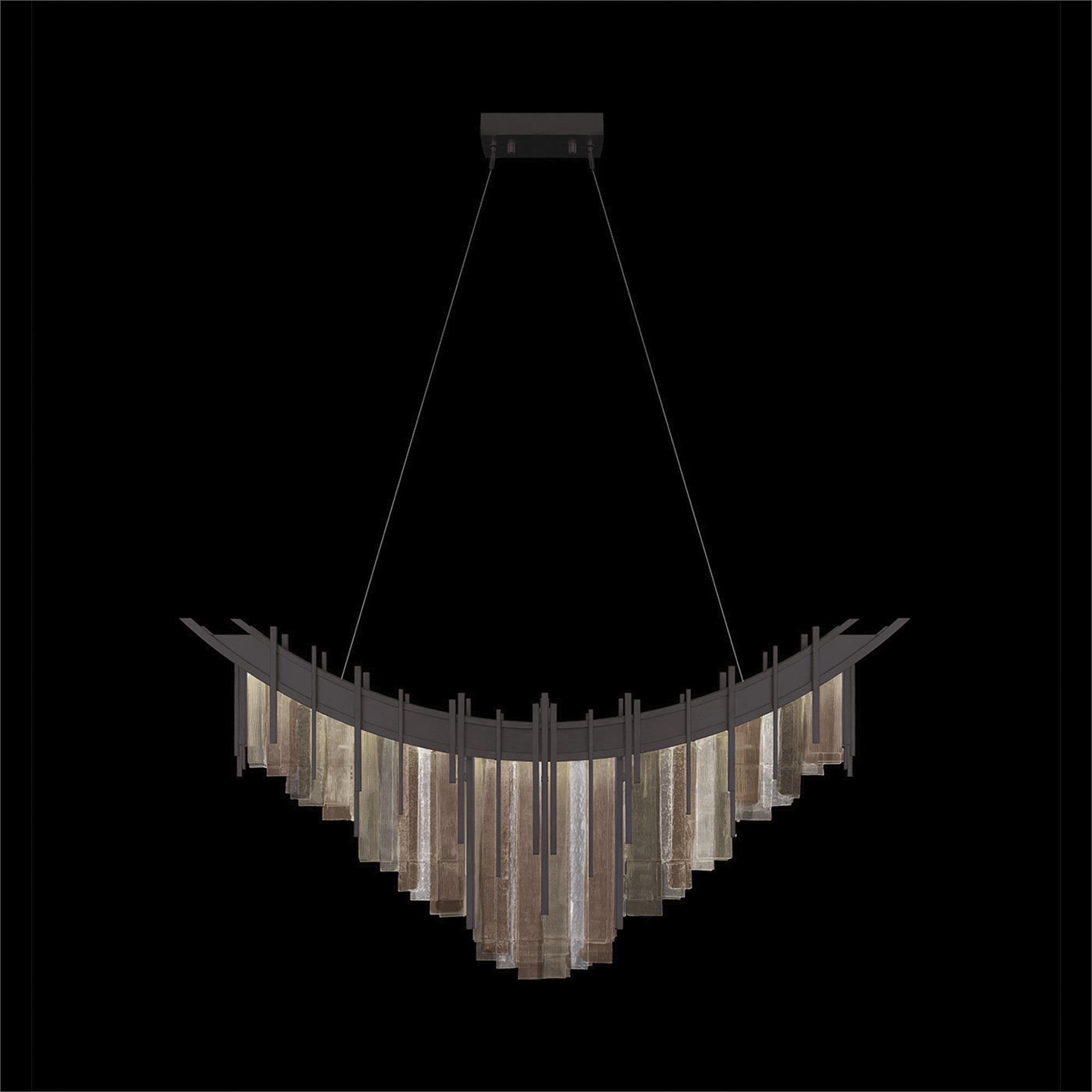 Arpeggio 45 Inch Linear Suspension Light by Fine Art Handcrafted Lighting