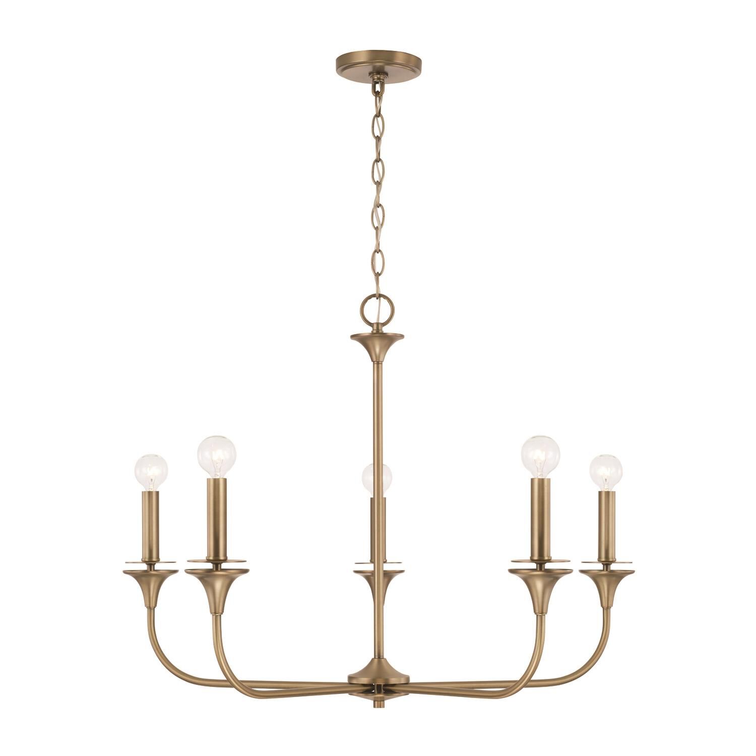 Presley 23 Inch 5 Light Chandelier by Homeplace by Capital Lighting Fixture Company