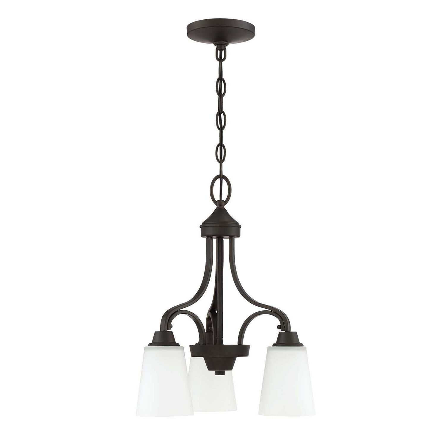 Grace 17 Inch 3 Light Mini Chandelier by Craftmade