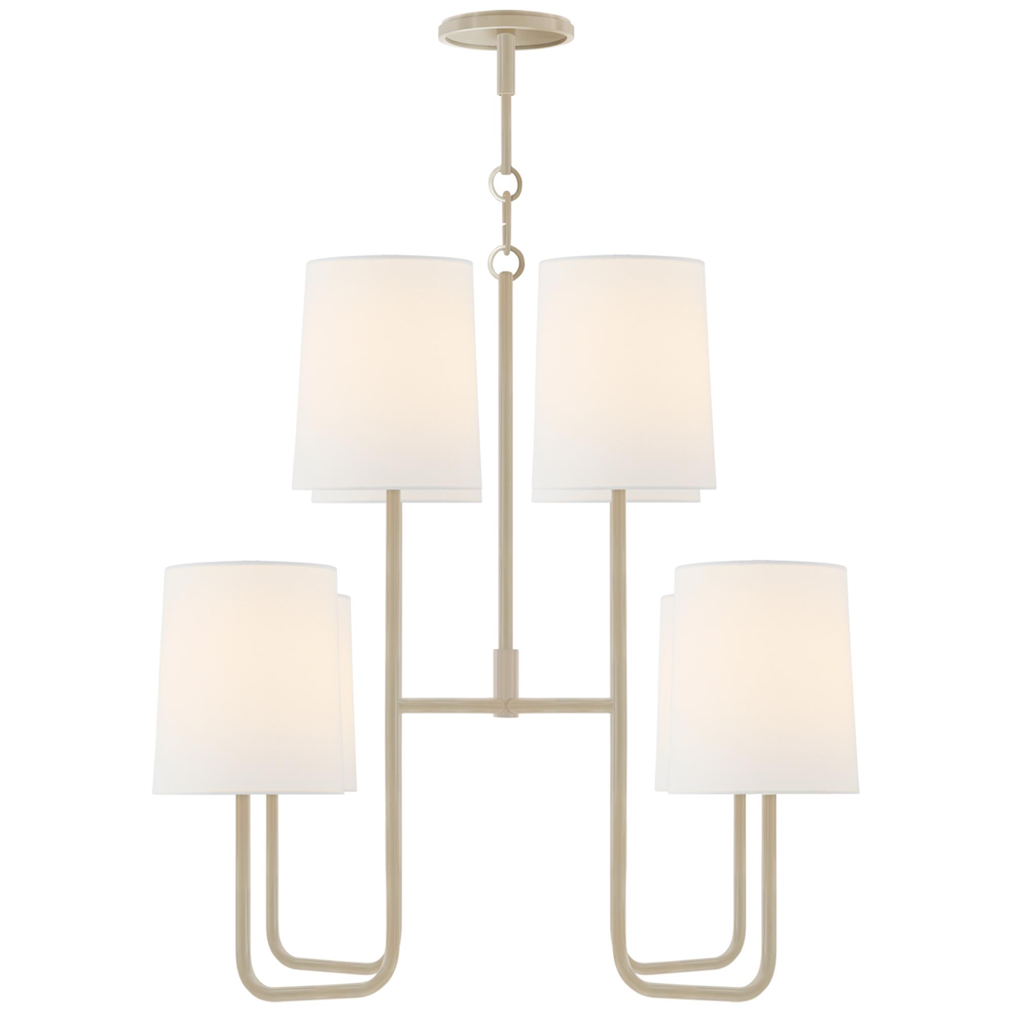 Shown in China White finish and Linen shade