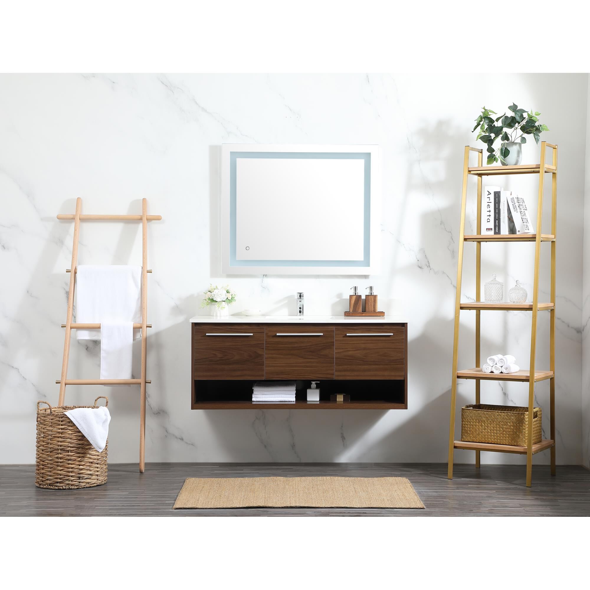 Shown in Walnut finish