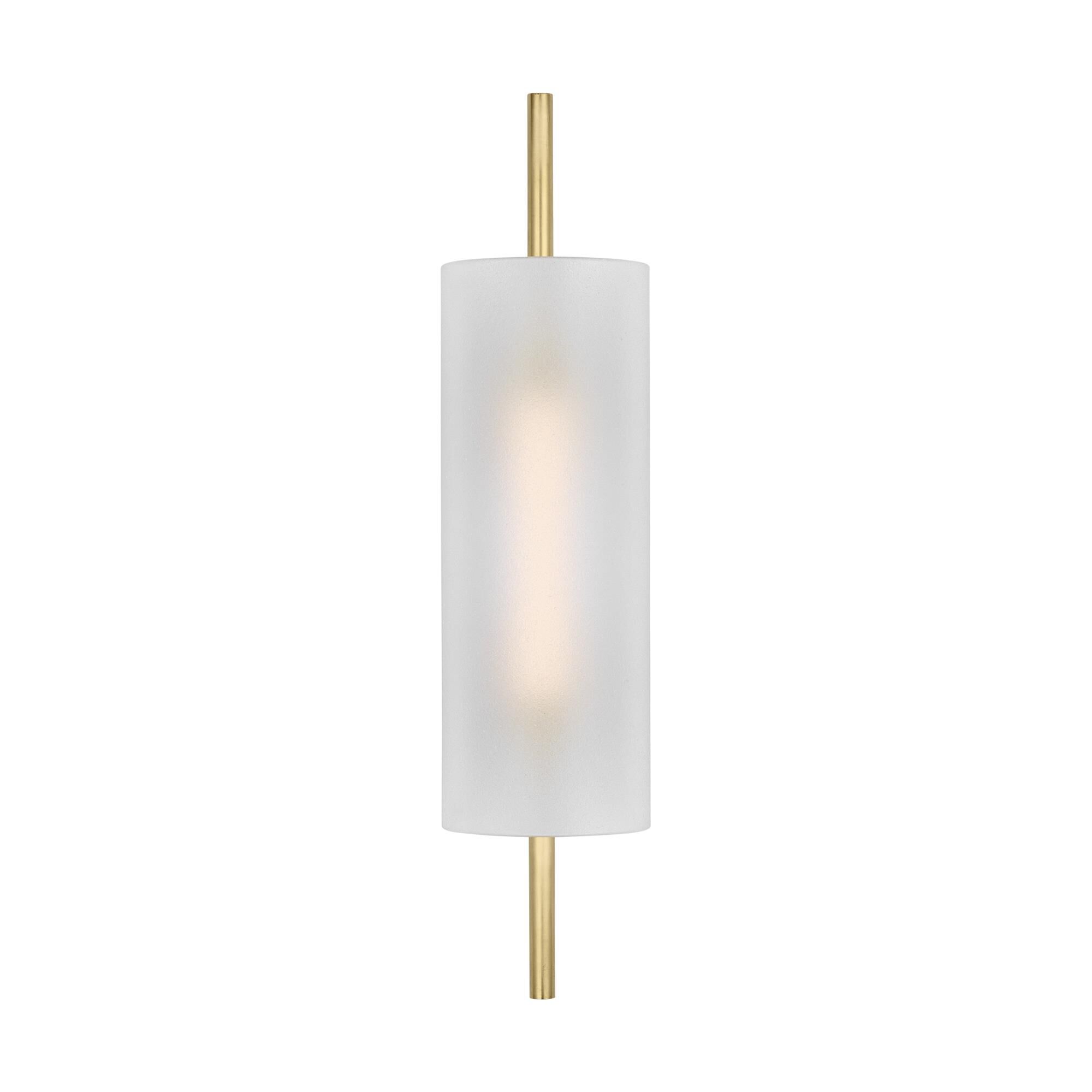 Shown in Hand-Rubbed Antique Brass finish and Etched glass