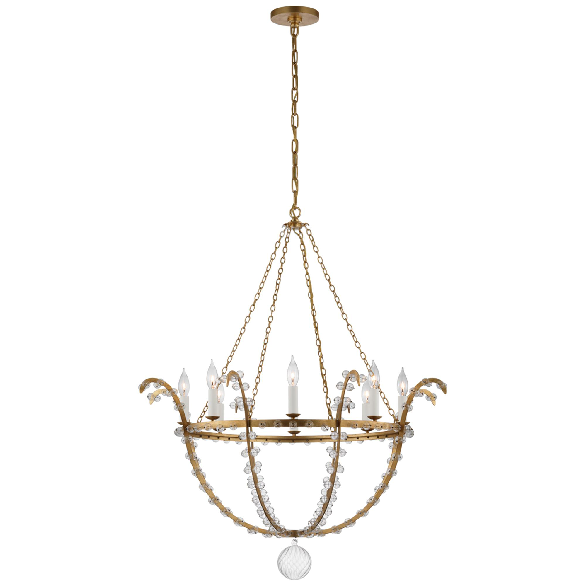 Shown in Gild and Clear Glass finish