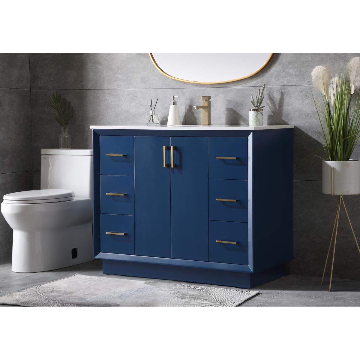 Shown in Blue finish