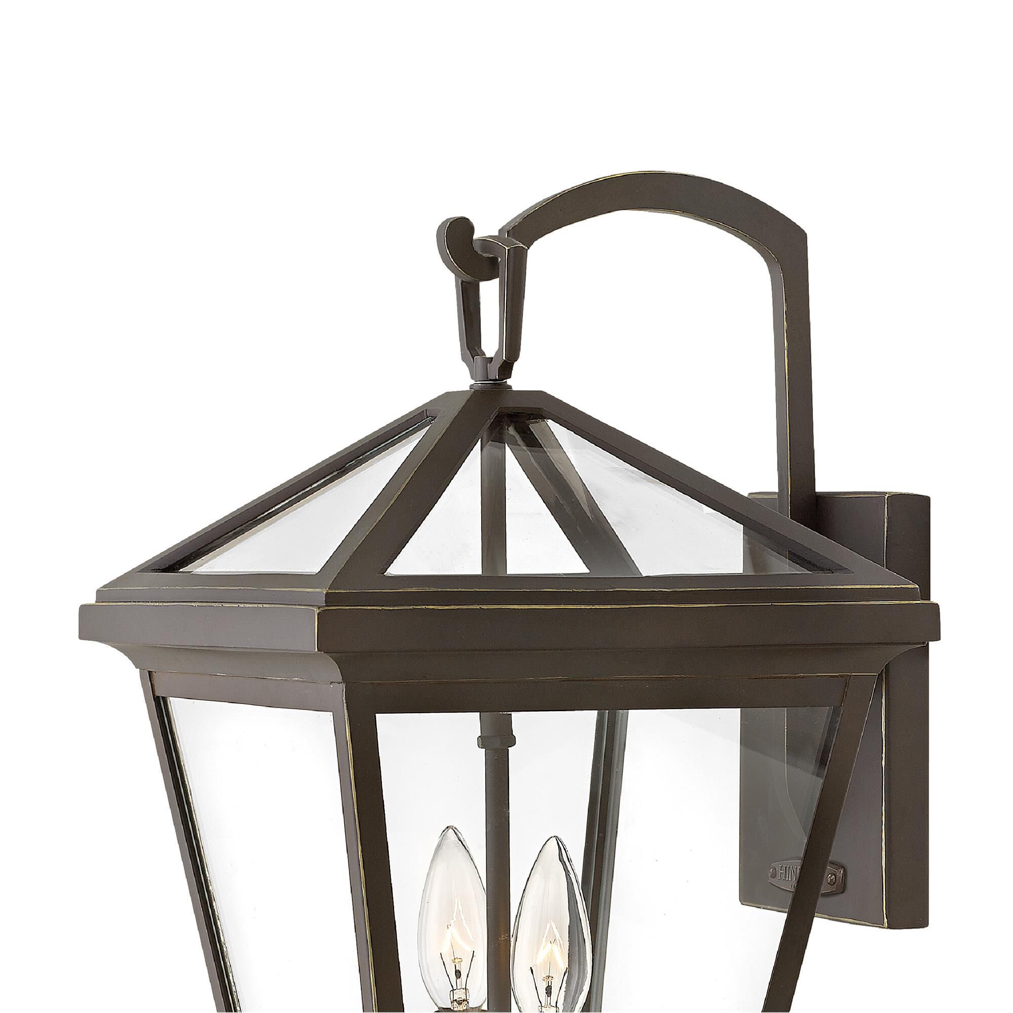 Shown in Oil Rubbed Bronze finish and Clear glass