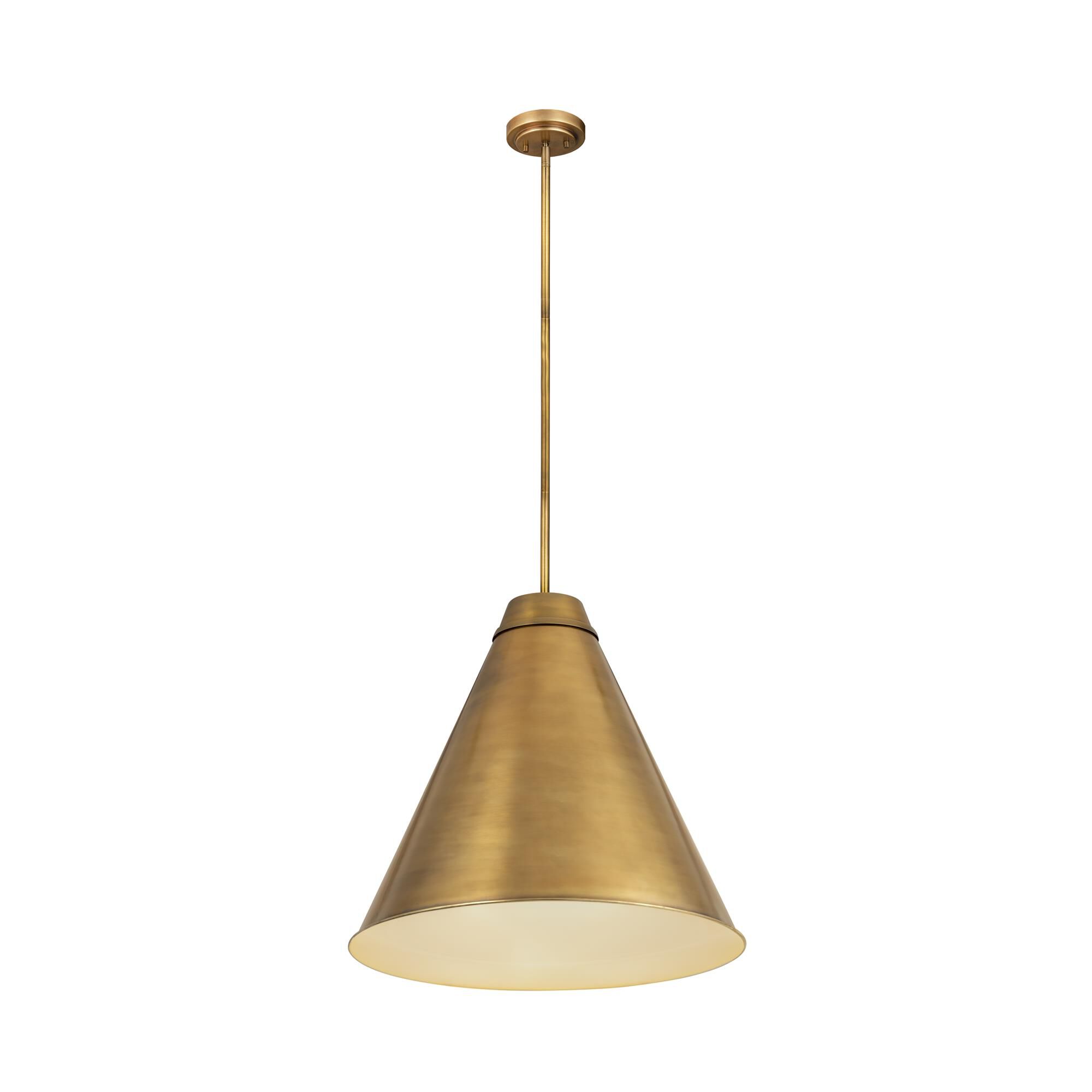 Shown in Rubbed Brass finish and Iron glass and Iron shade
