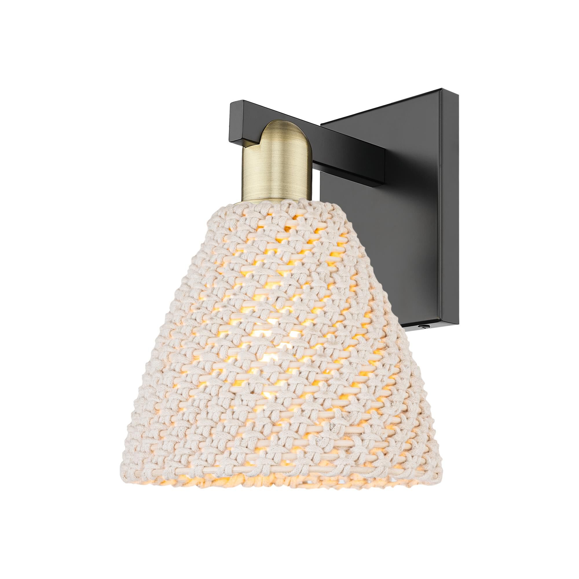Bruno Marashlian Natural Ballston Dome 11 Inch Wall Sconce by Innovations Lighting