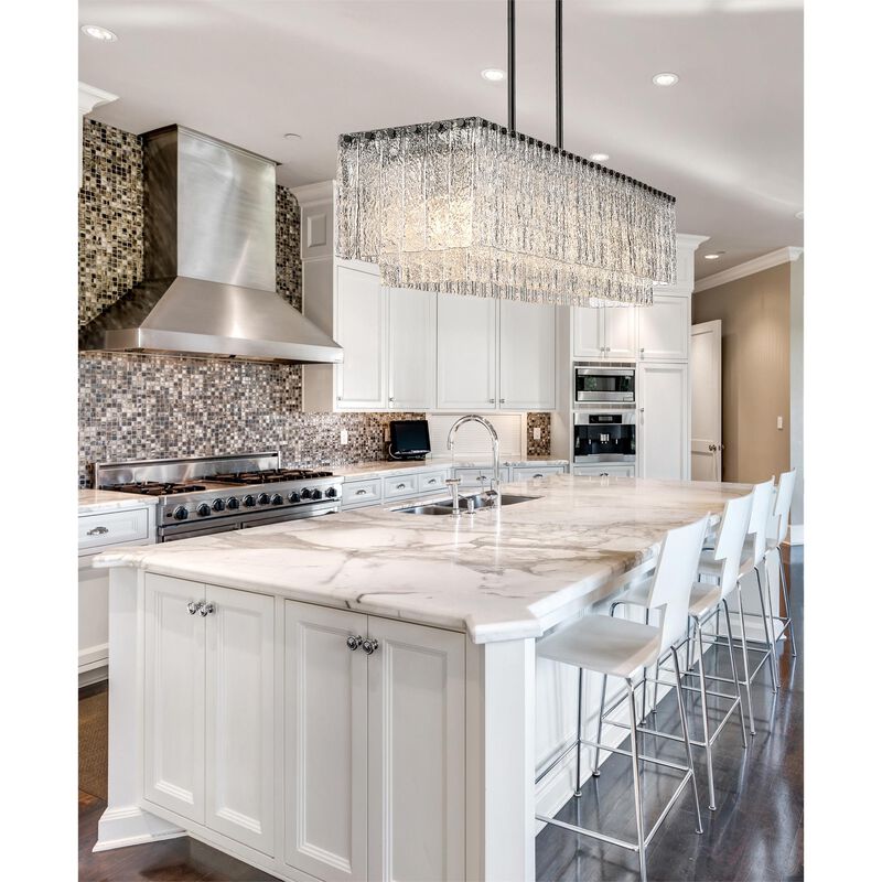 Glacier 53 Inch 7 Light Linear Suspension Light by Z-Lite