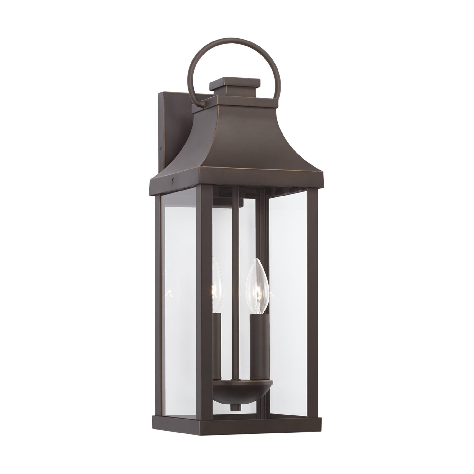 Shown in Oiled Bronze finish and Clear glass
