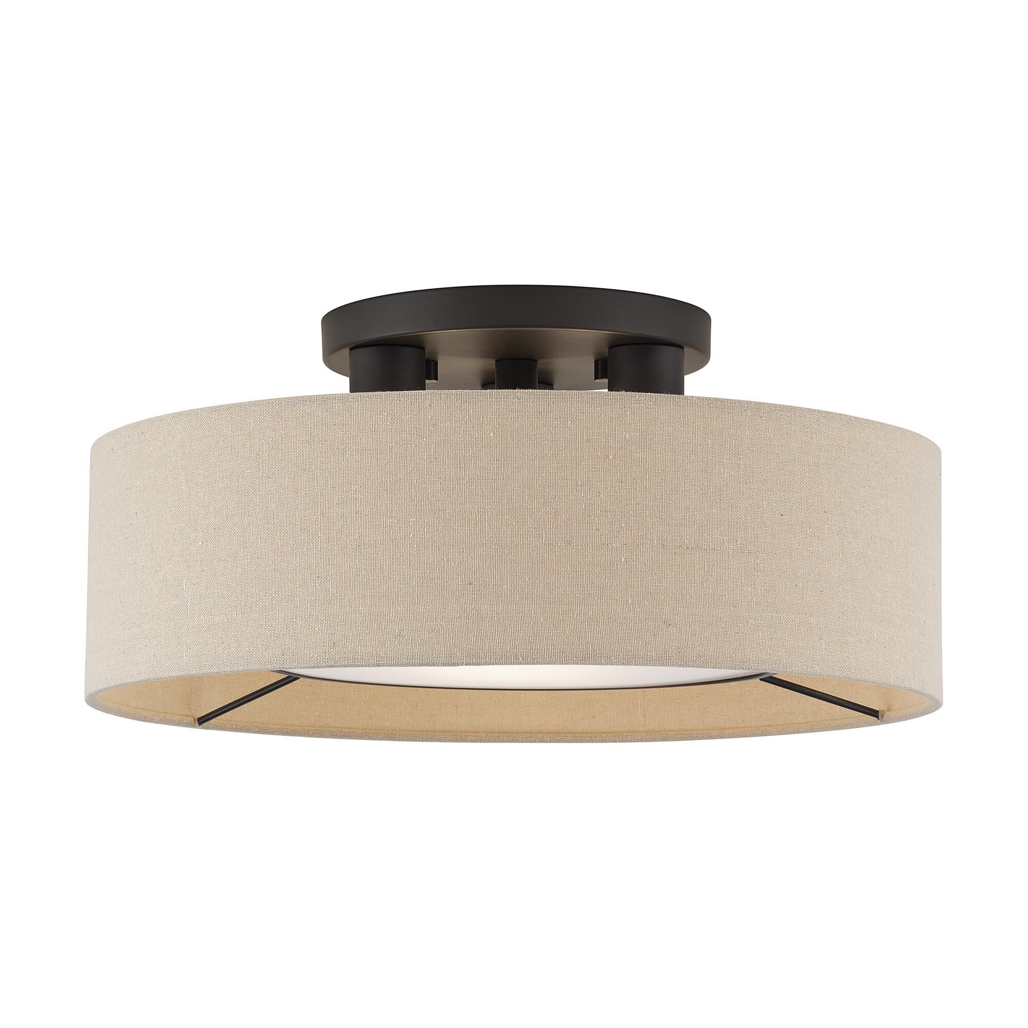 Ellsworth 17 Inch Semi Flush Mount by Livex Lighting