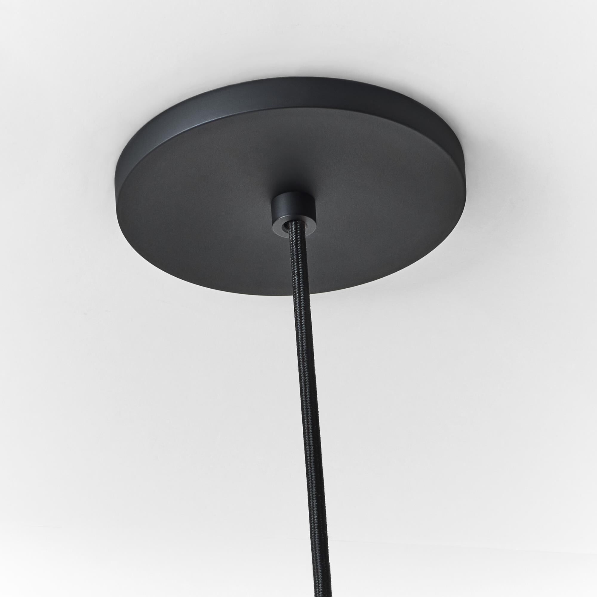 Shown in Nightshade Black finish and Clear glass