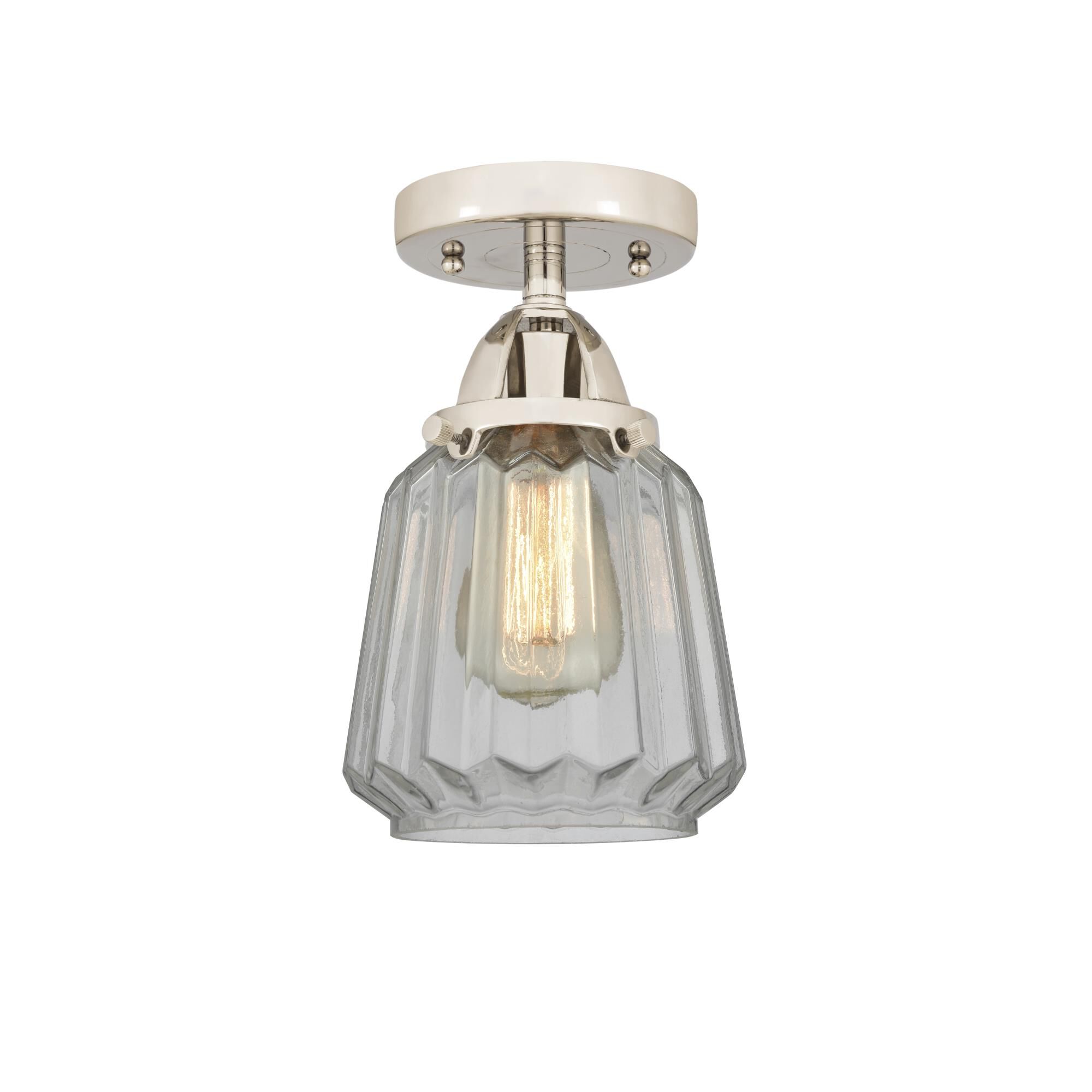 Bruno Marashlian Chatham 6 Inch 1 Light Semi Flush Mount by Innovations Lighting