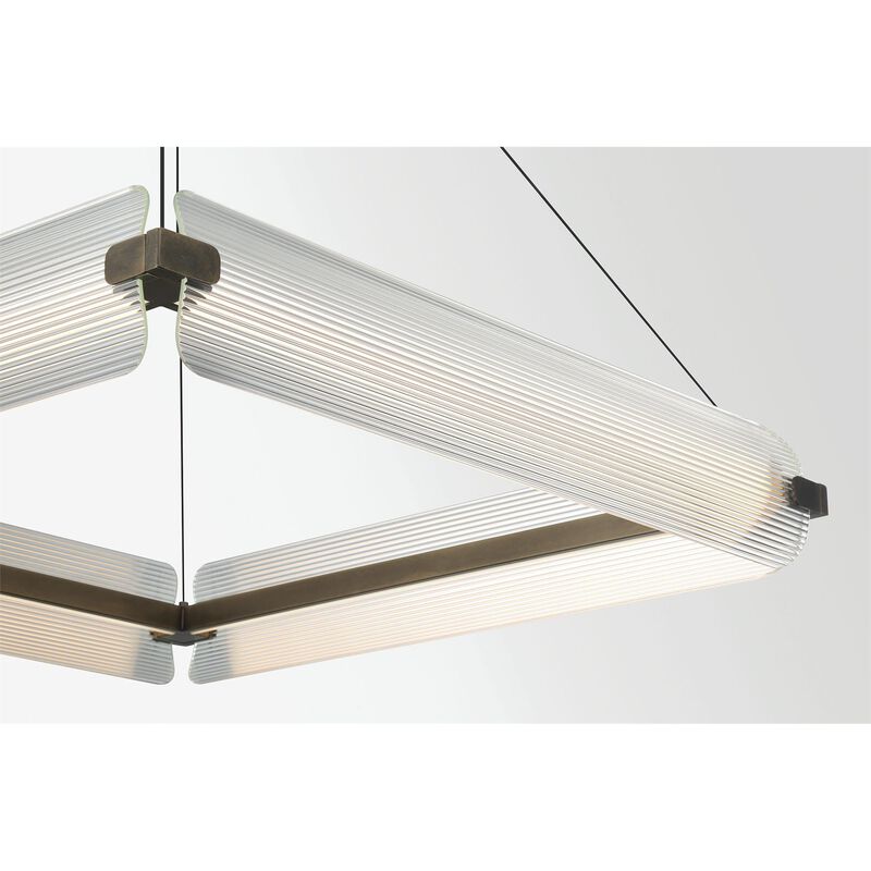 Neoness 34 Inch 4 Light Chandelier by Eurofase Lighting