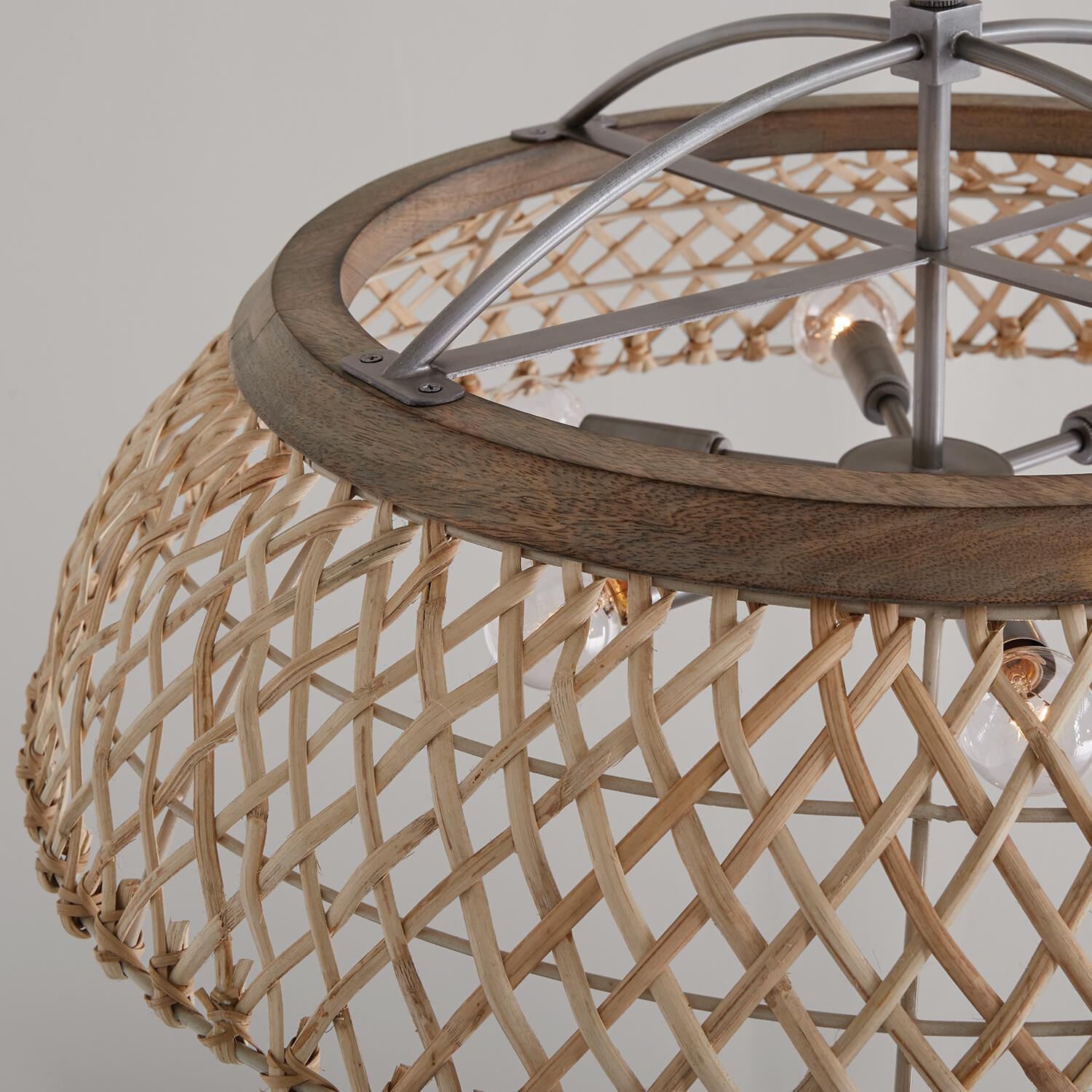 Shown in Grey Wash And Antique Nickel finish