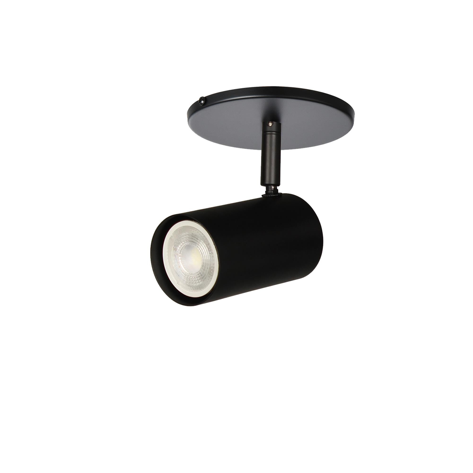 Shown in Matte Black finish and Matte Black shade