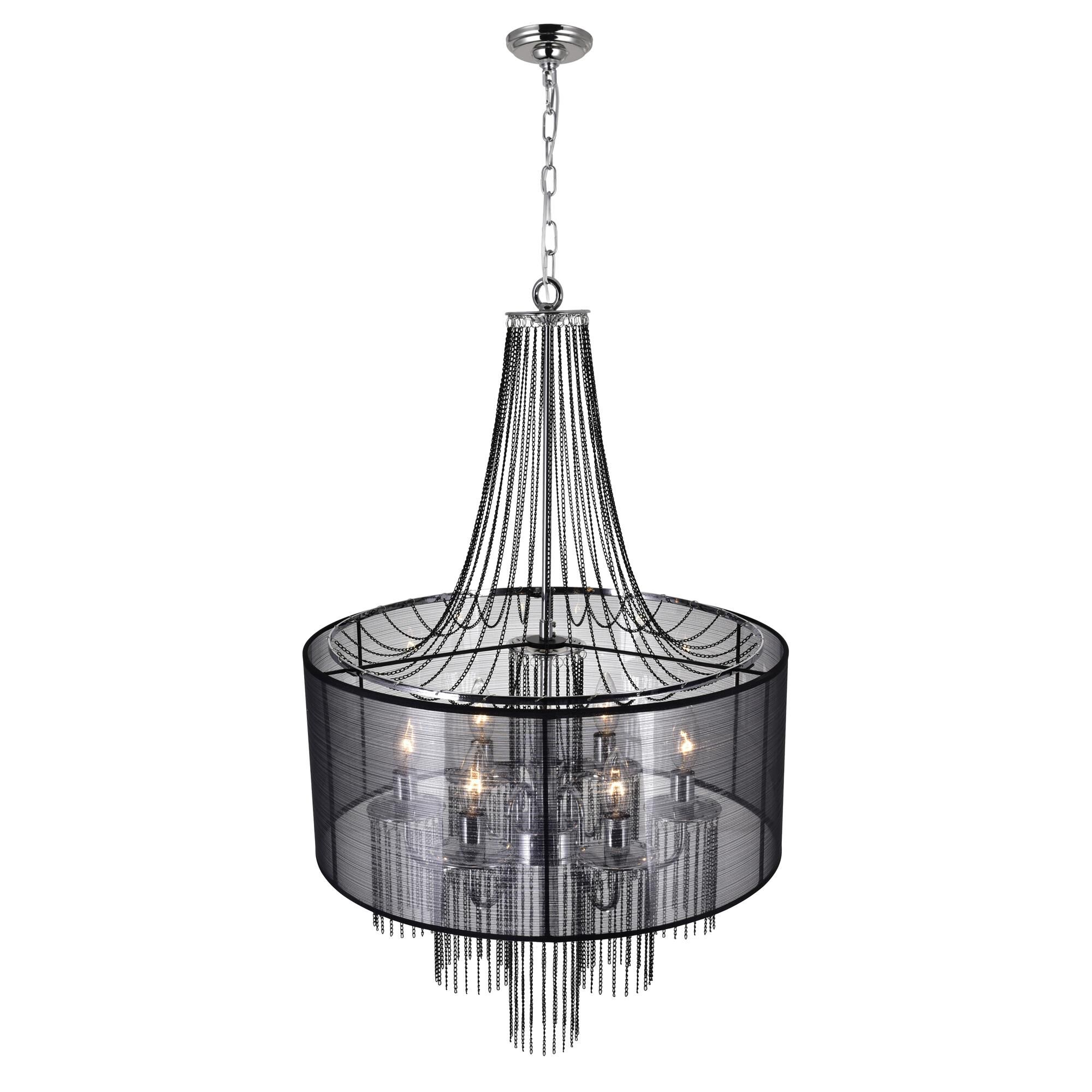 Amelia 20 Inch 6 Light Mini Chandelier by CWI Lighting