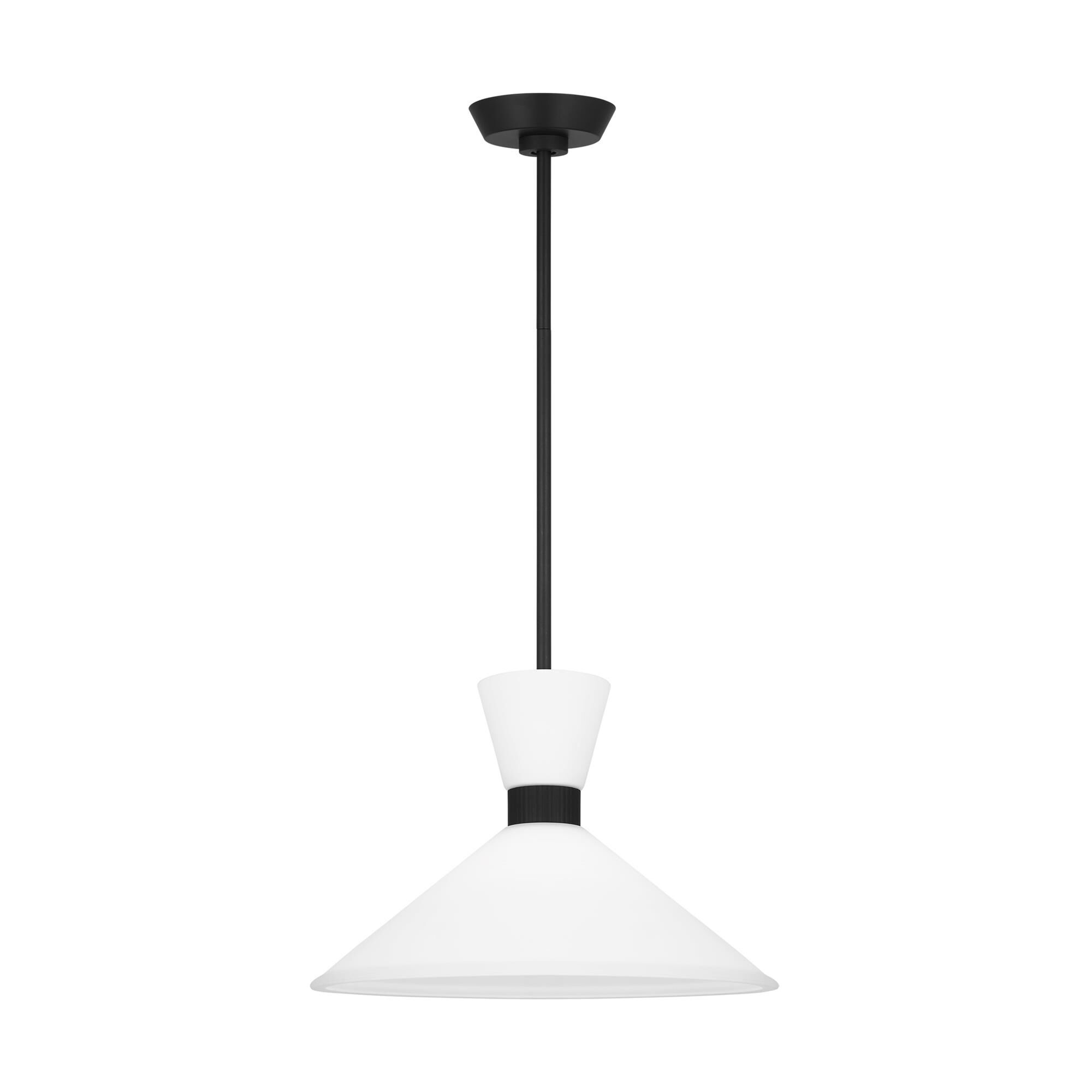 Shown in Midnight Black finish and Etched White glass