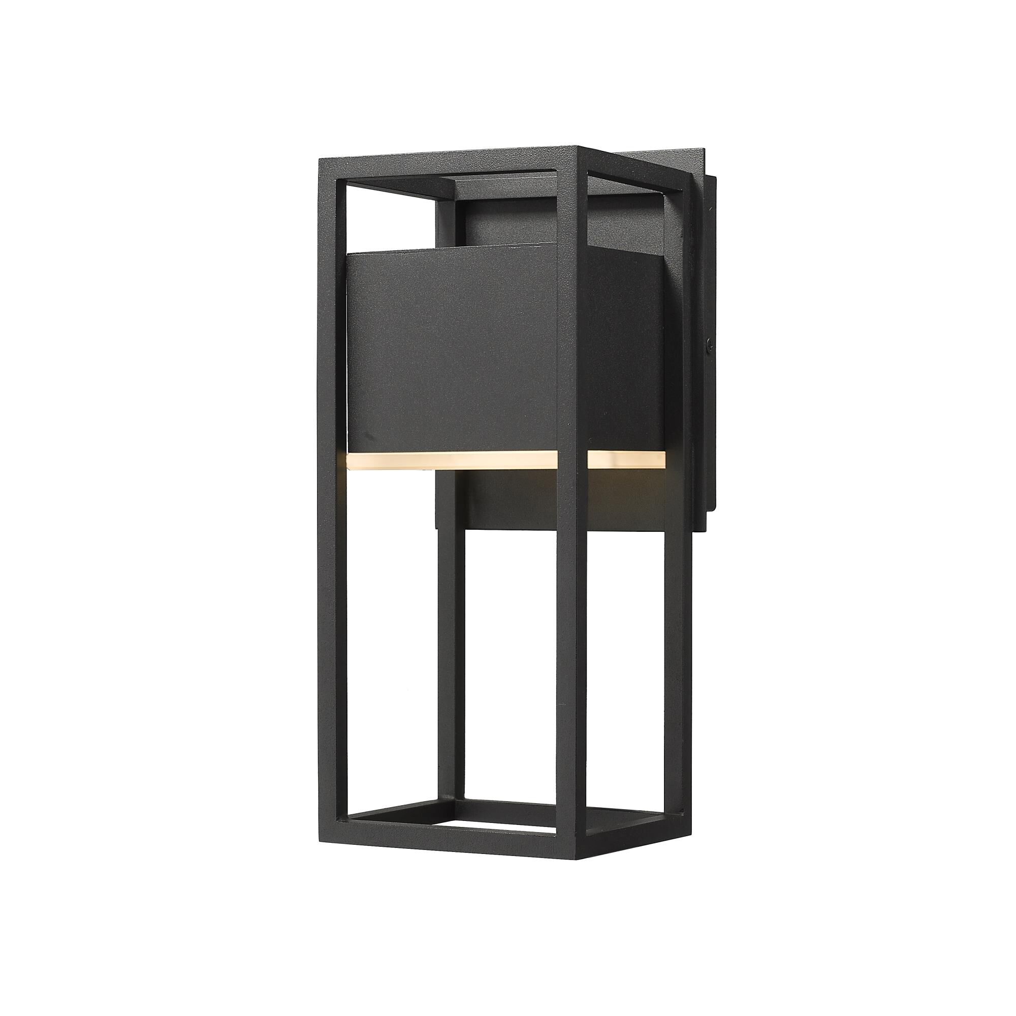 Shown in Black finish and Glass shade