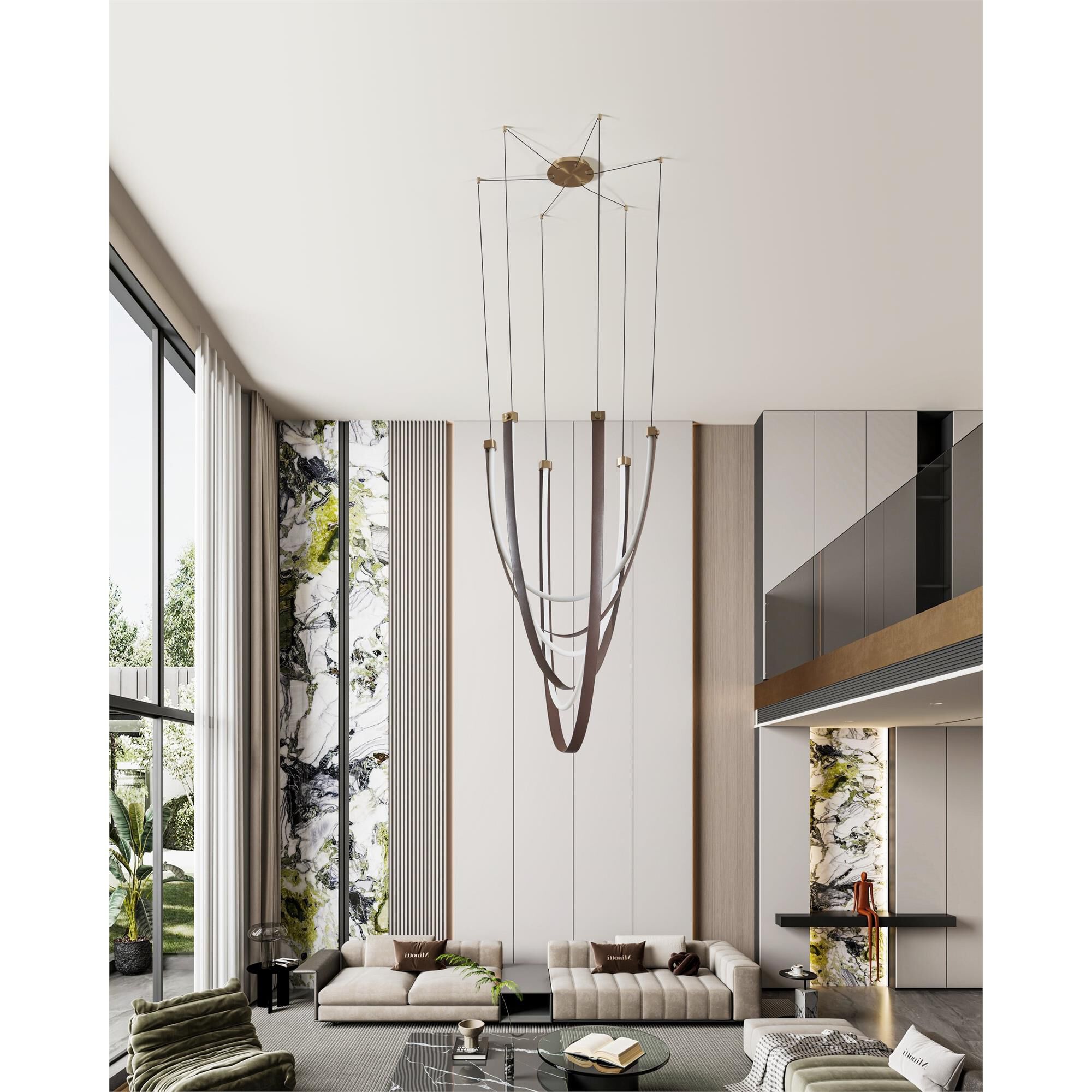 Shown in Champagne Gold finish and White shade