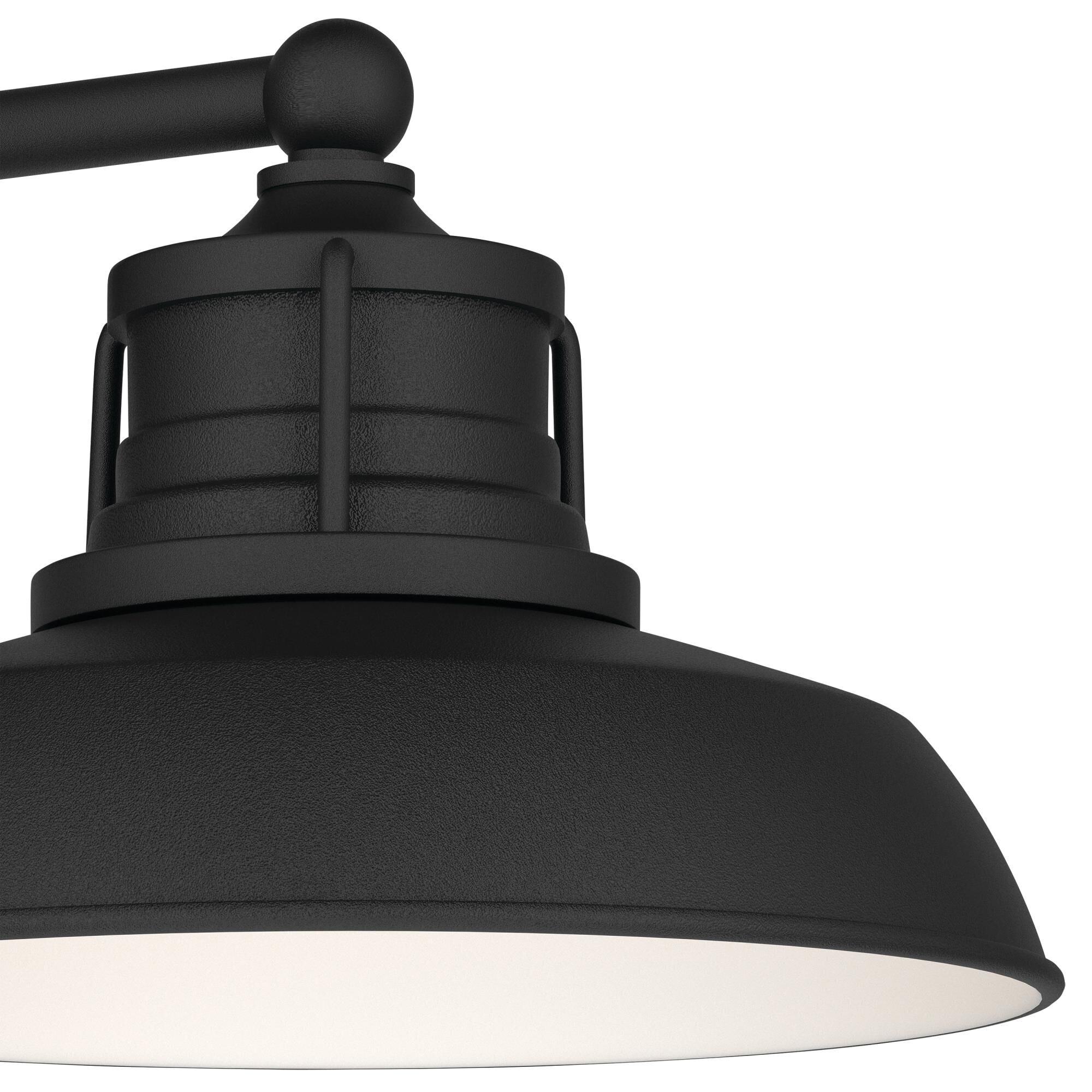 Shown in Textured Black finish and Metal shade