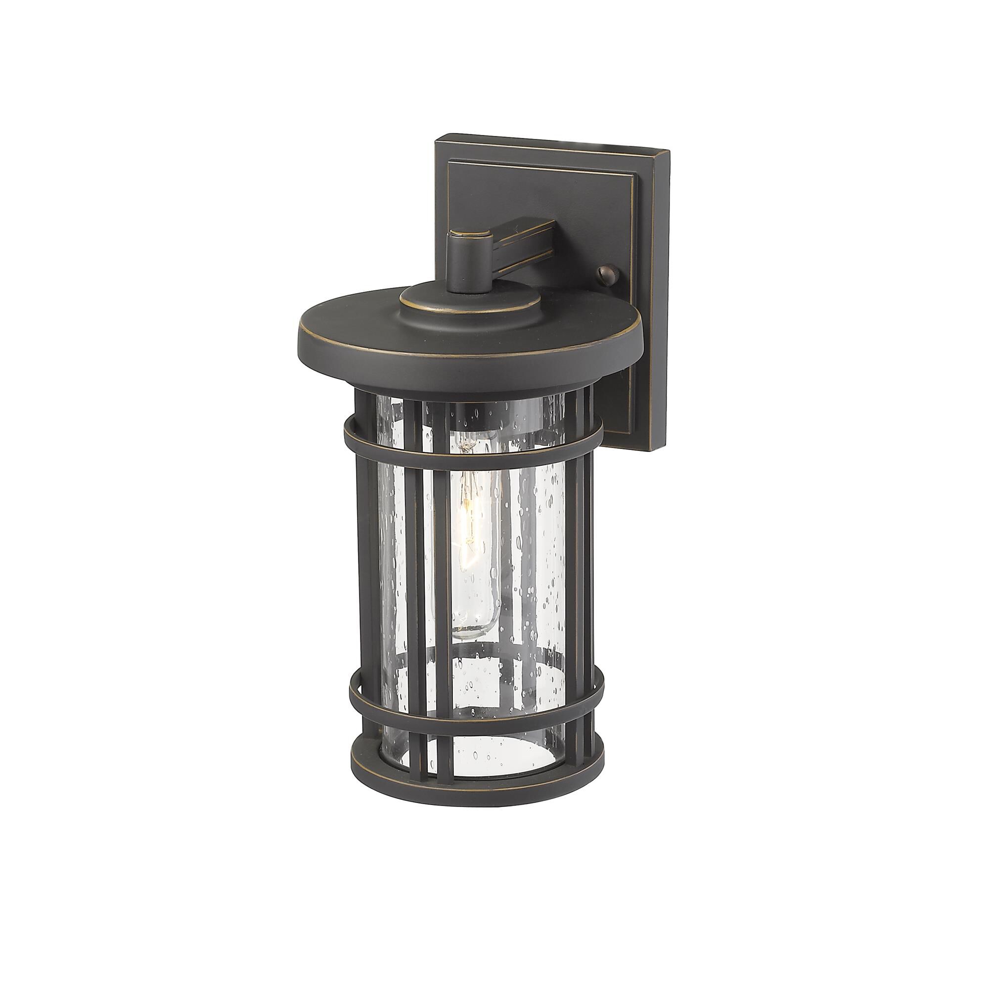 Shown in Oil Rubbed Bronze finish and Glass shade