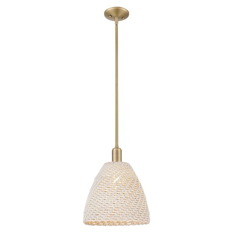 Bruno Marashlian Natural Ballston Dome 12 Inch Mini Pendant by Innovations Lighting