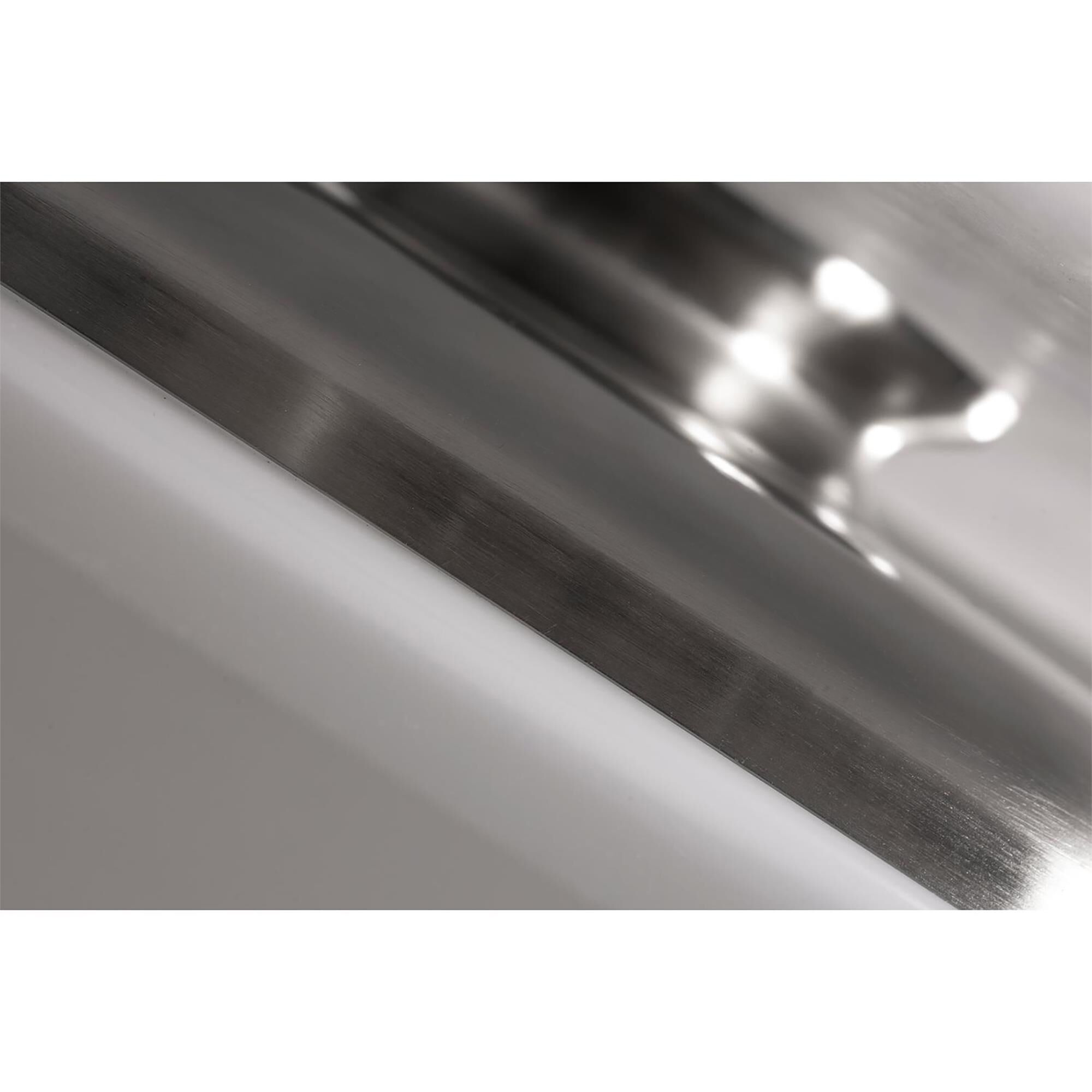 Shown in Satin Nickel finish and White Acrylic shade