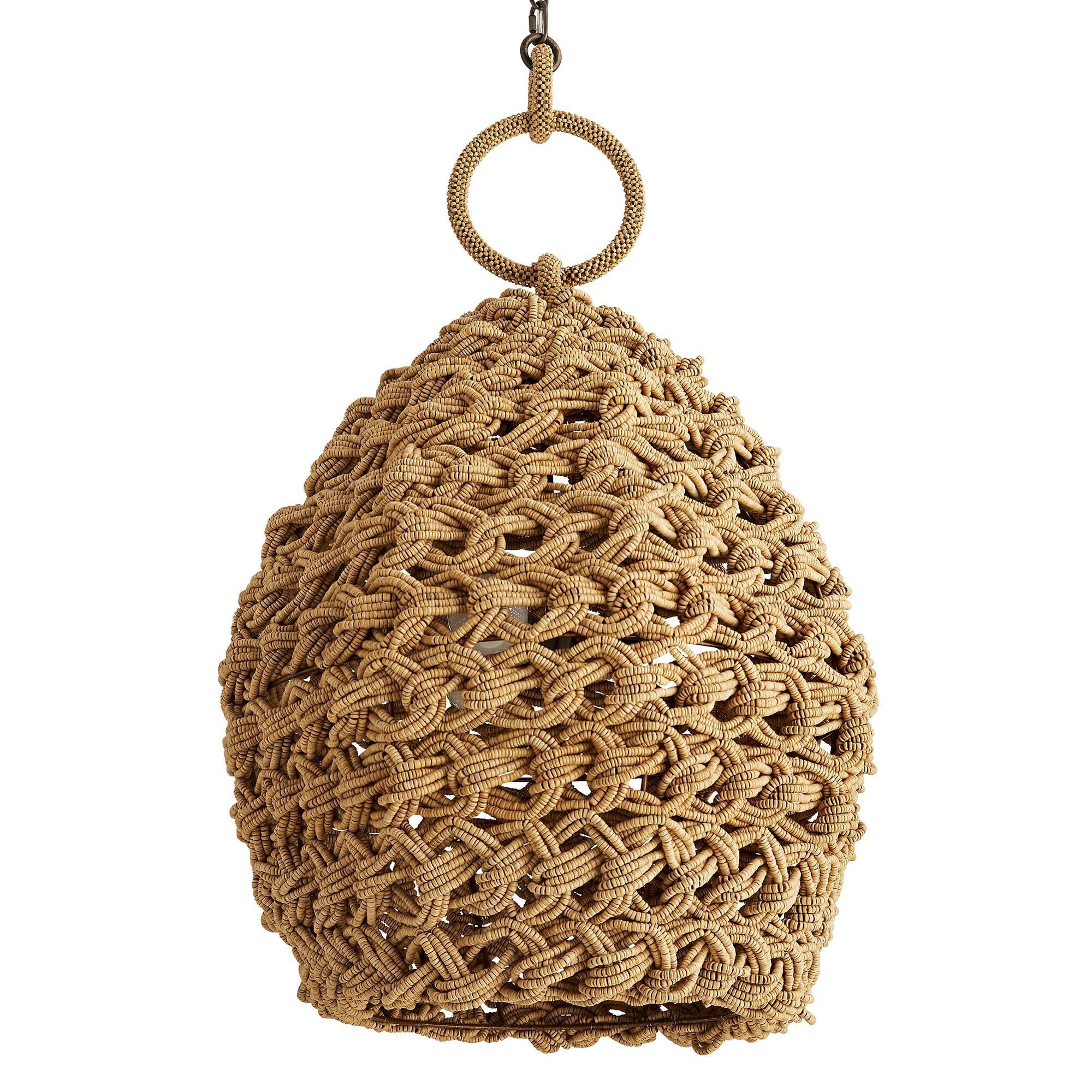 Shown in Natural Iron finish and Natural Coconut shade