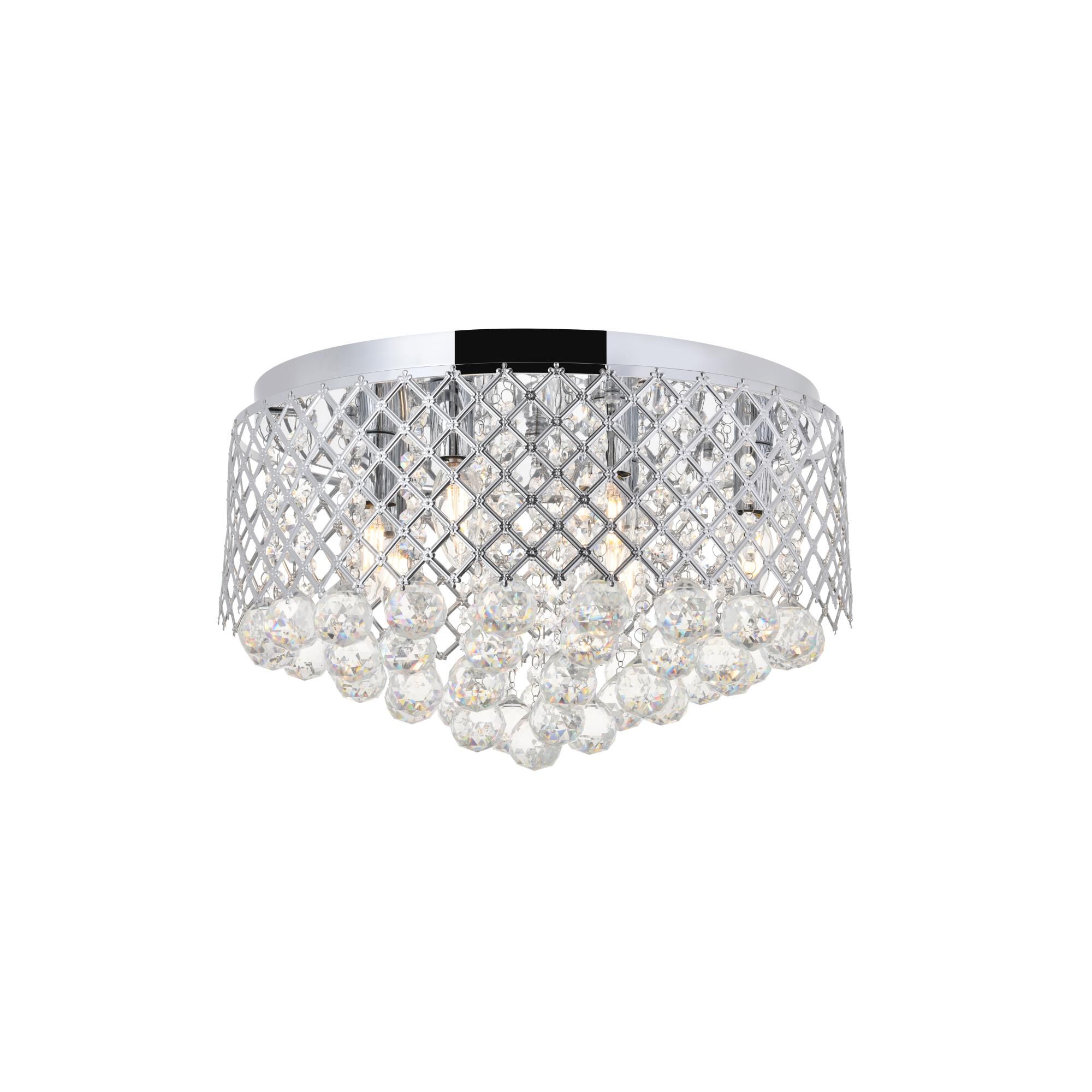 Shown in Chrome finish and Clear Royal Cut crystal