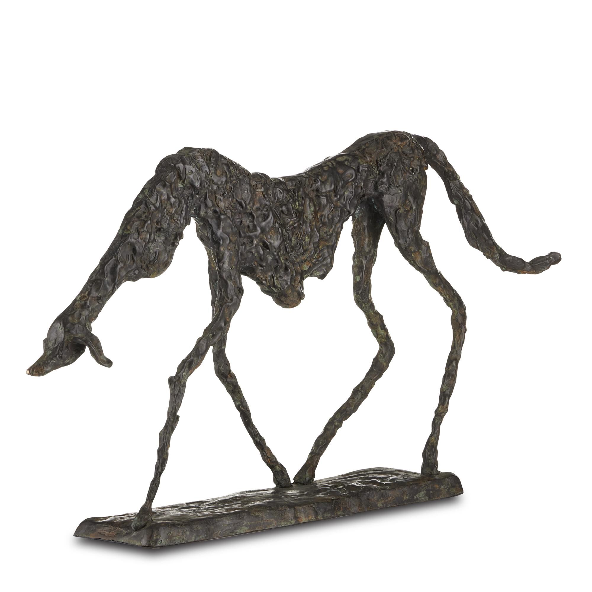 Dog of the Moon Bronze Figurine by Currey and Company