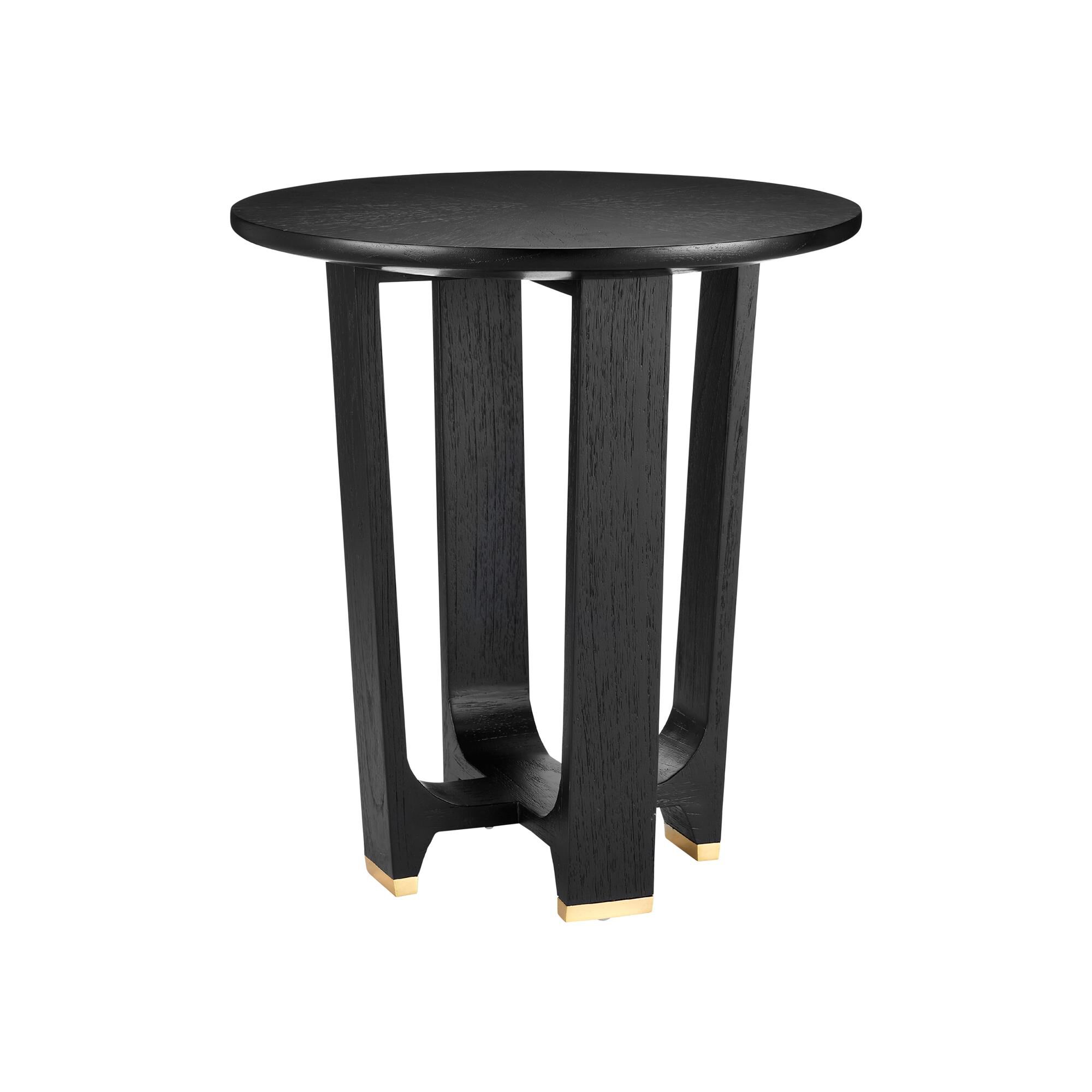 Shown in Matte Caviar Black and Polished Brass finish