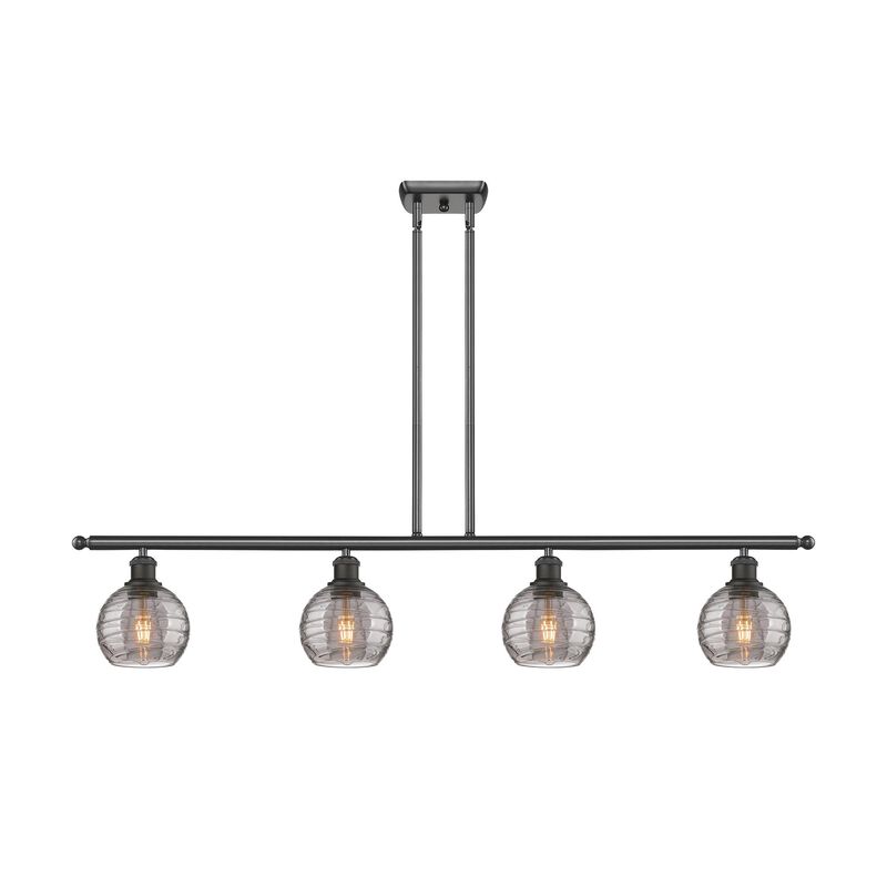 Bruno Marashlian Athens Deco Swirl 48 Inch Linear Suspension Light by Innovations Lighting