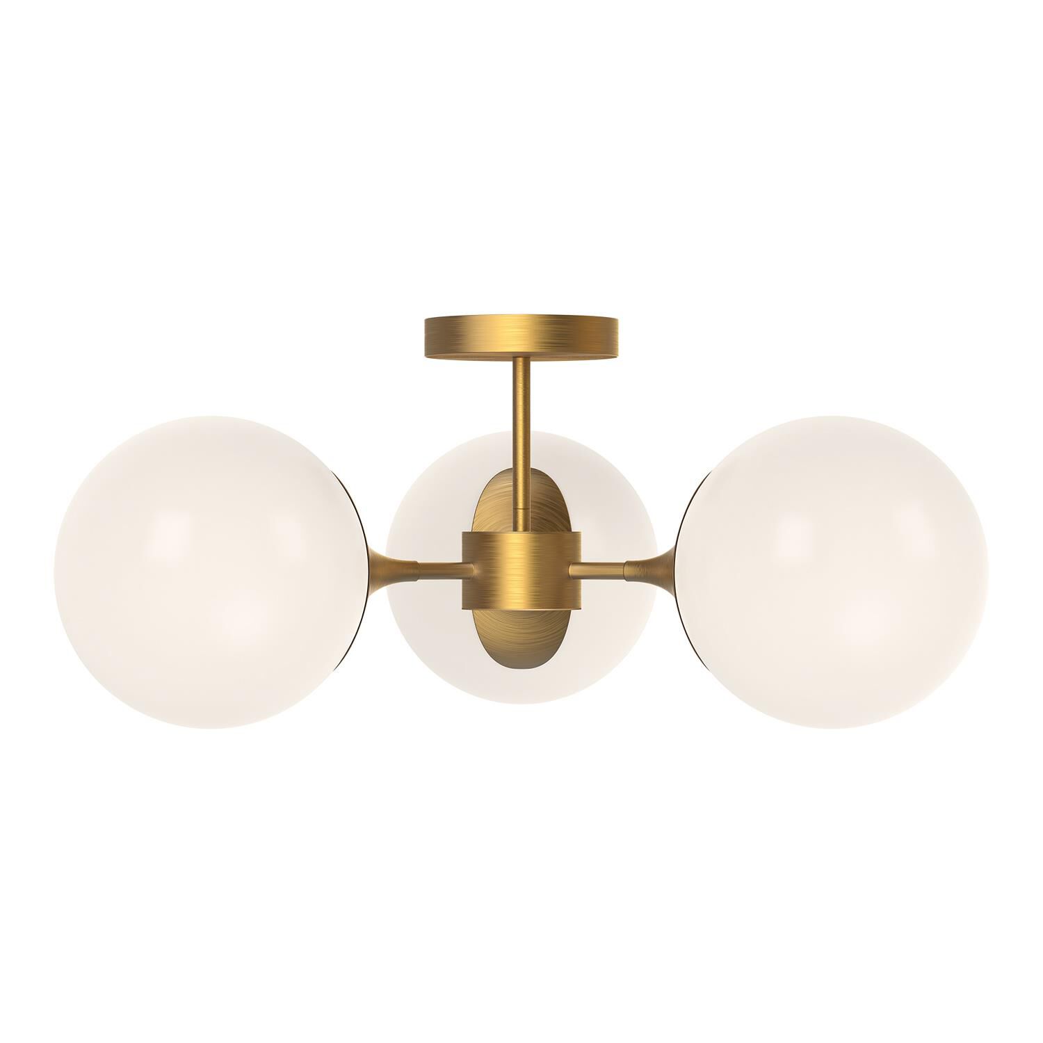 Nouveau 3 Light Semi Flush Mount by Alora Mood