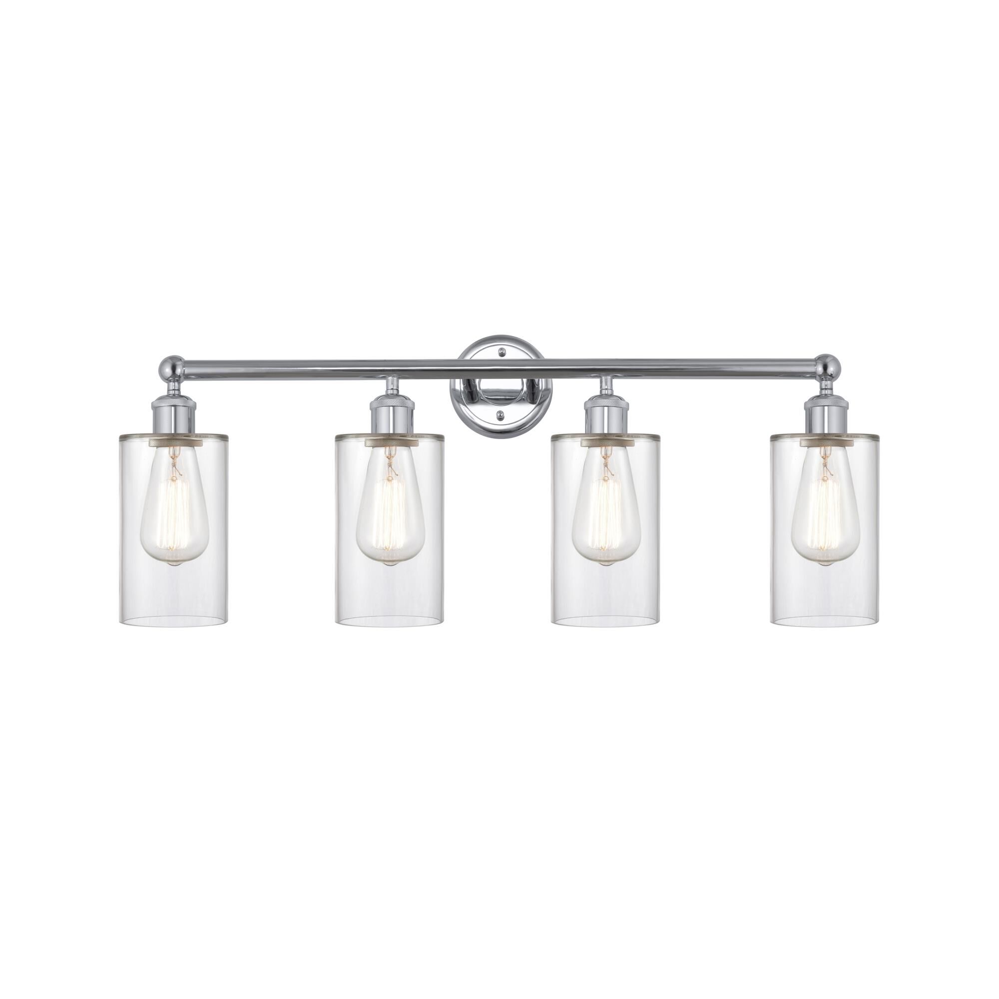 Shown in Polished Chrome, Clear finish and Clear glass and Clear Glass shade