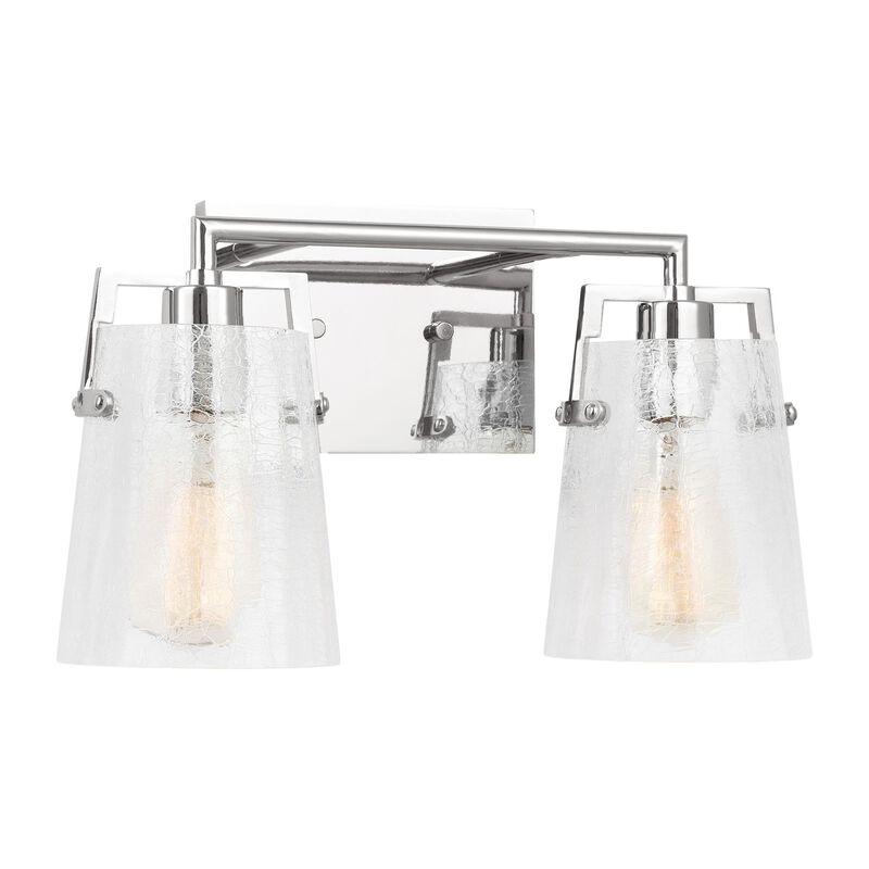 Drew & Jonathan Crofton 15 Inch 2 Light Bath Vanity Light by Visual Comfort Studio