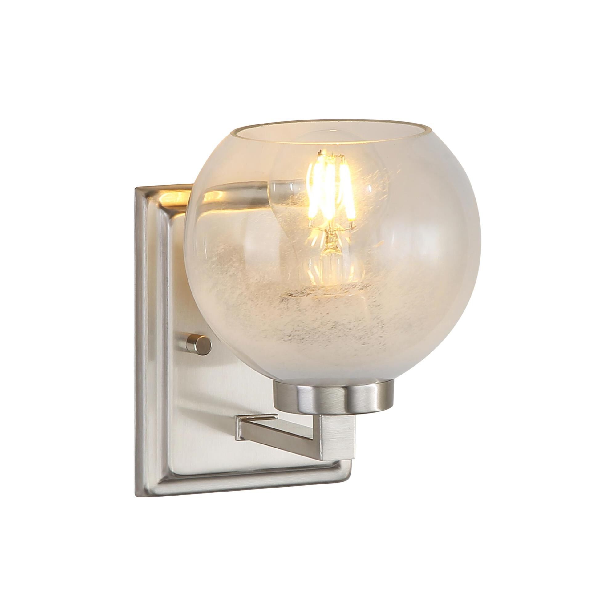 Shown in Pewter finish and Alabaster shade