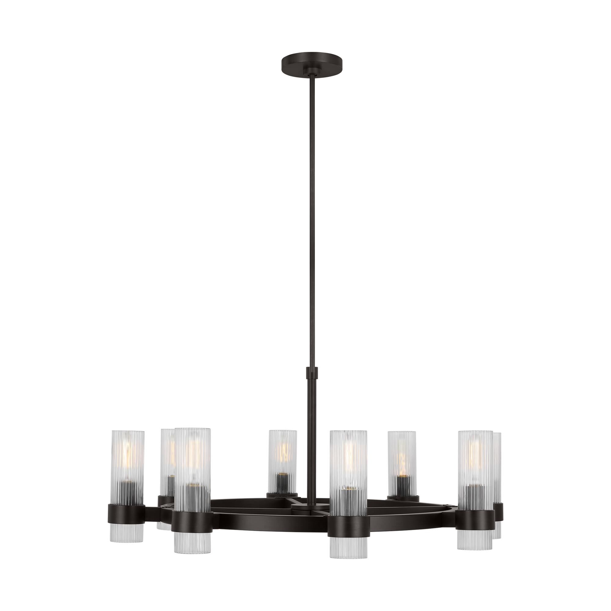 Shown in Aged Iron finish and Clear Glass s And Clear Glass s shade