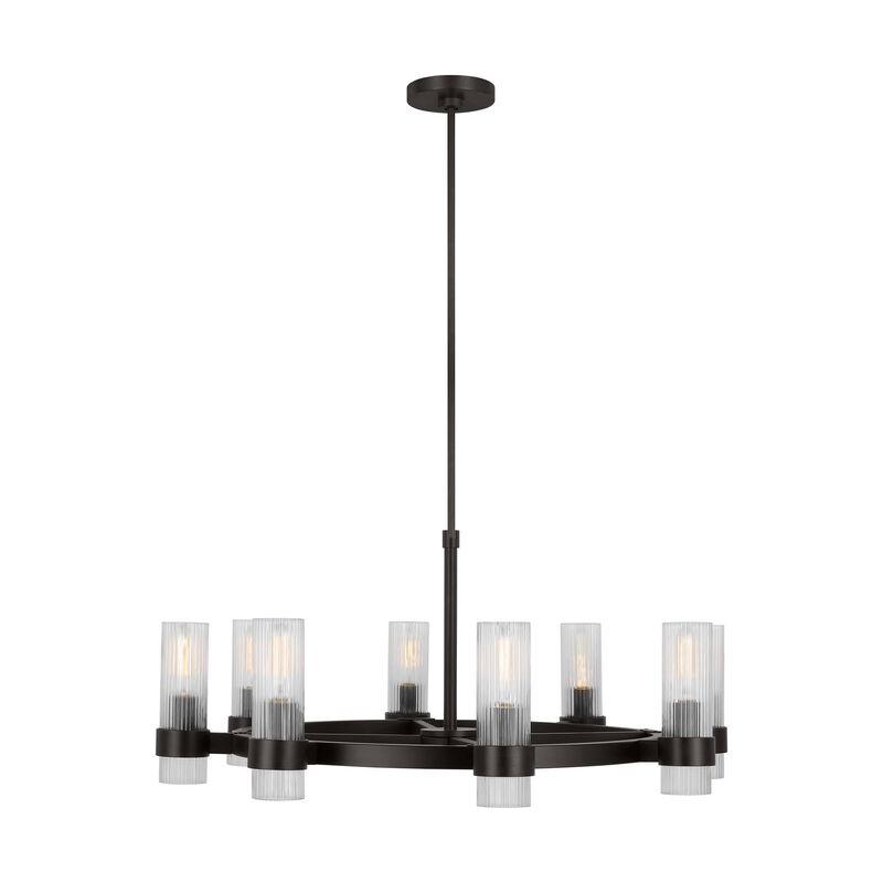 Chapman & Myers Geneva 33 Inch 8 Light Chandelier by Visual Comfort Studio Collection