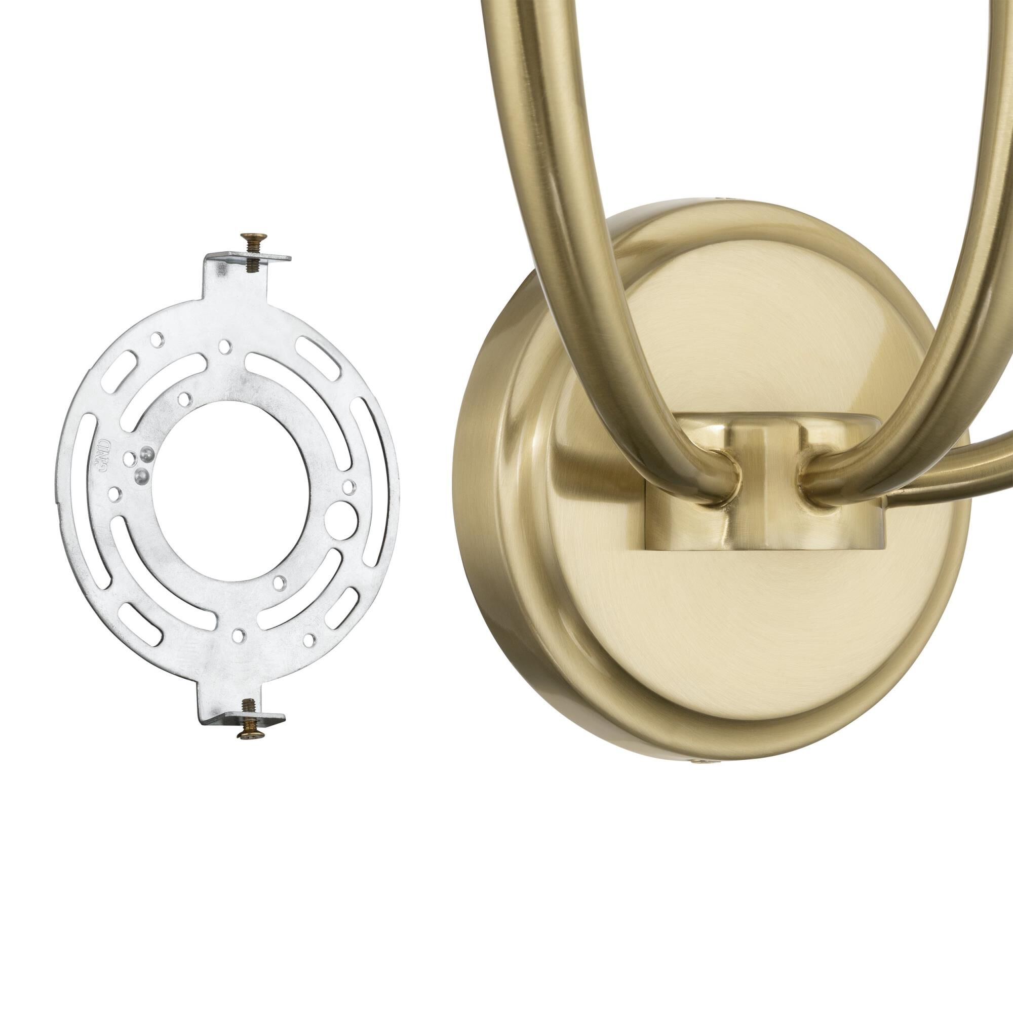 Shown in Brass finish and Opal glass