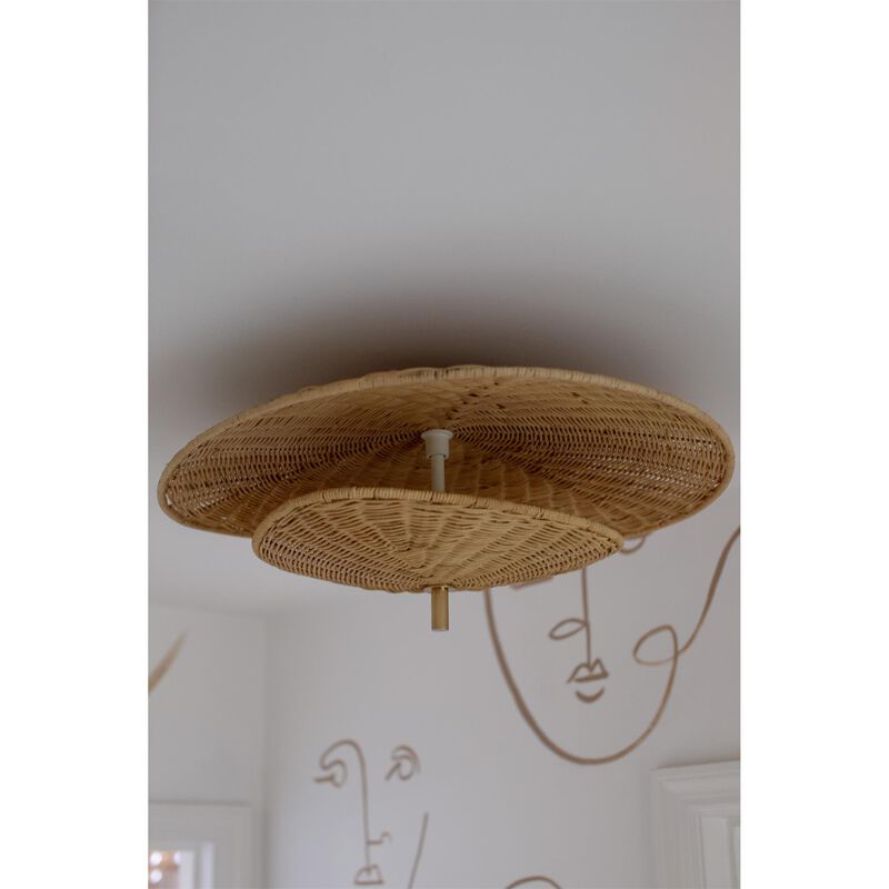 Megan Molten Marigold 24 Inch 3 Light Semi Flush Mount by Mitzi