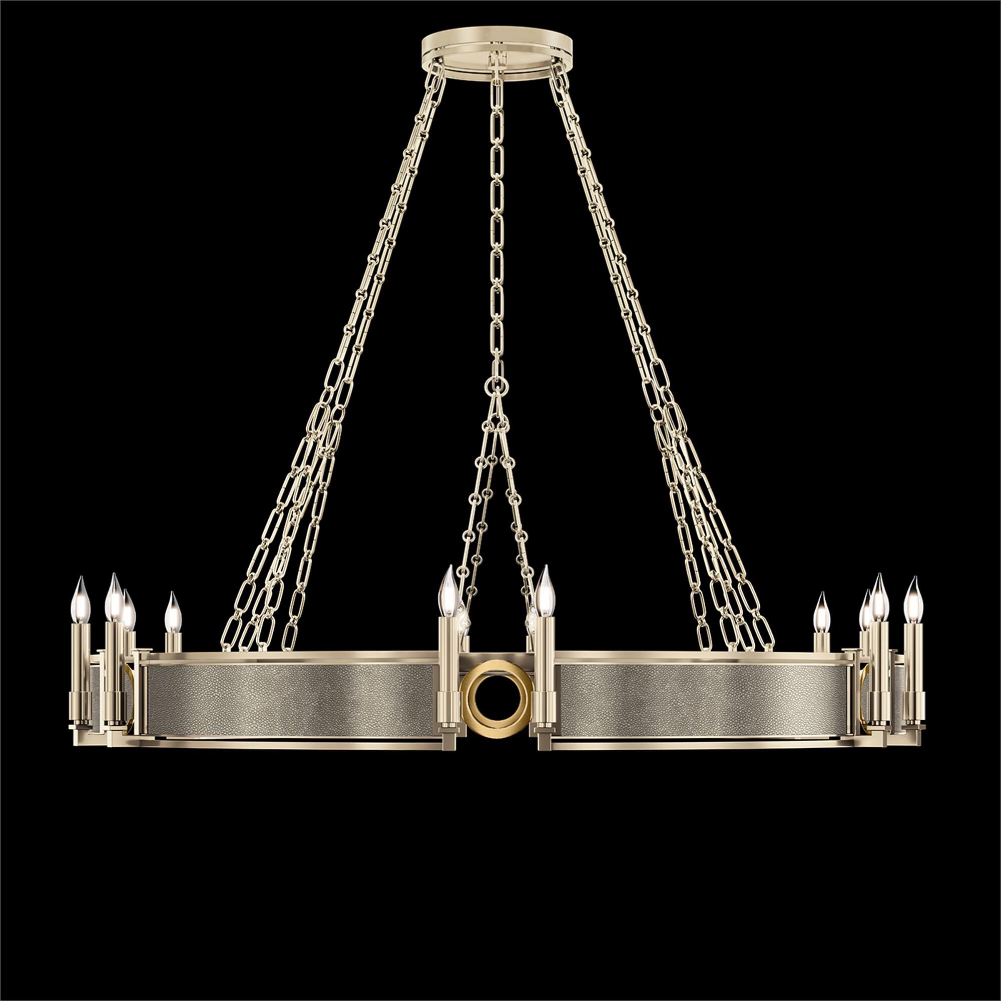 Shown in Champagne and Brass  finish and Coco accent