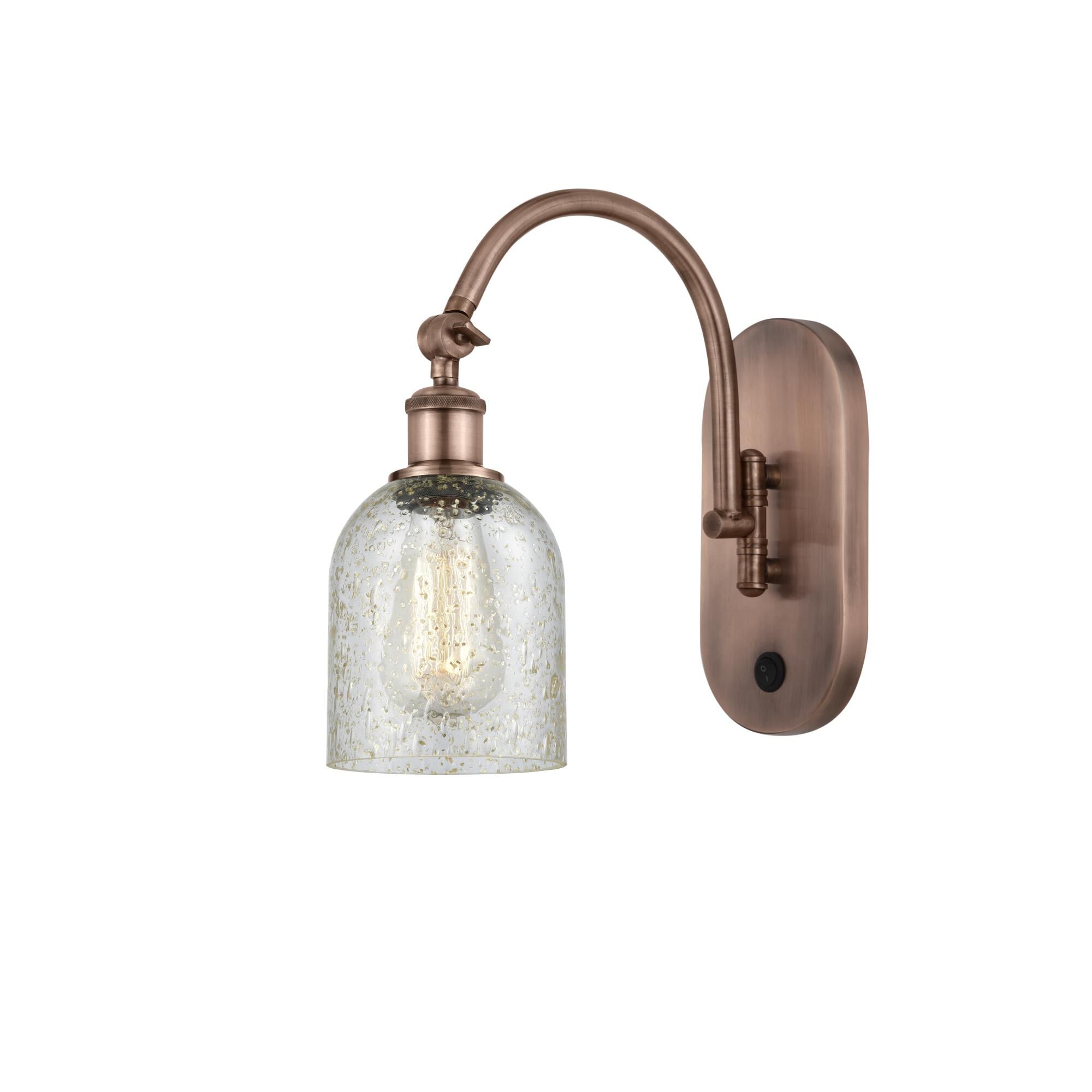 Shown in Antique Copper finish and Mica glass