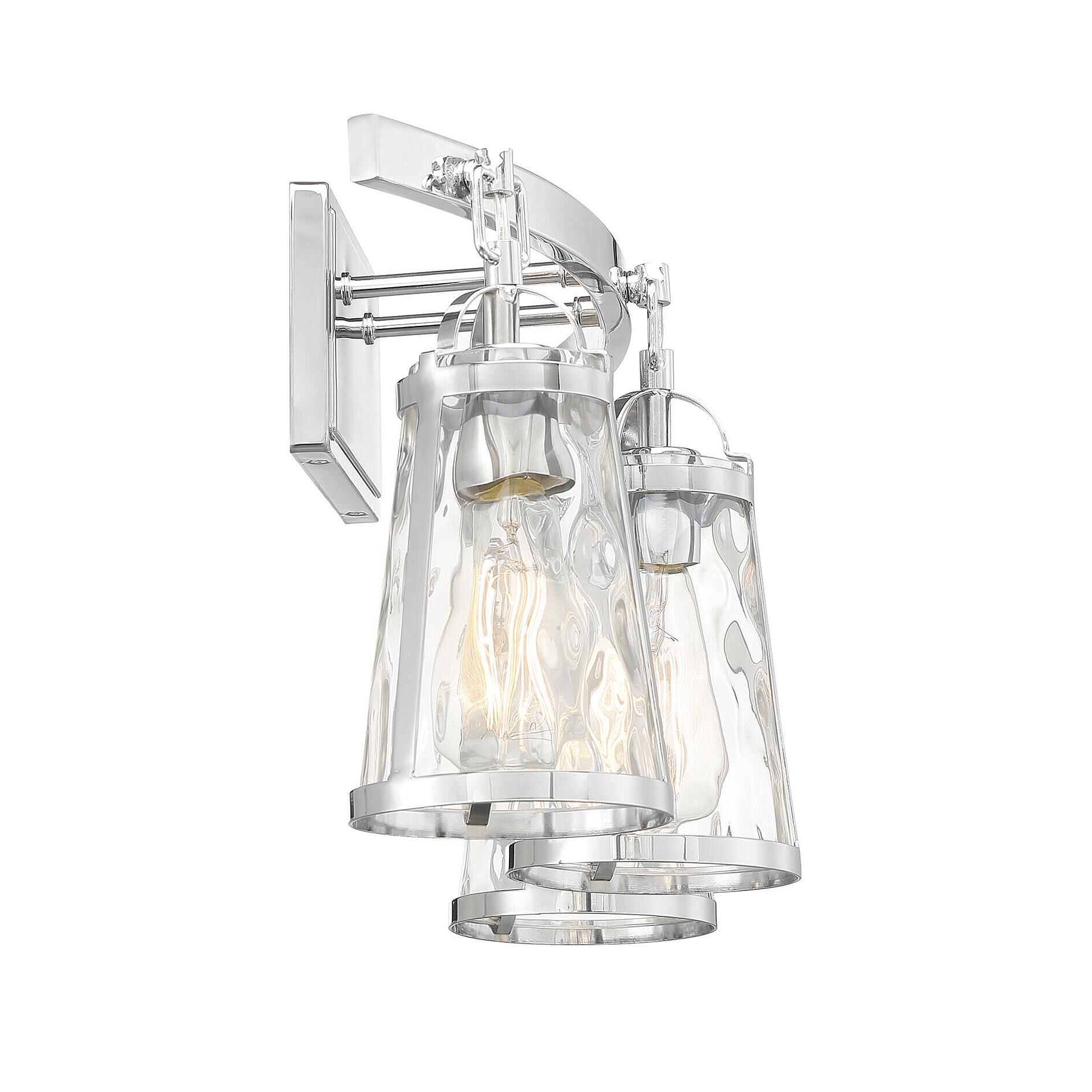 Shown in Polished Chrome finish and Water glass