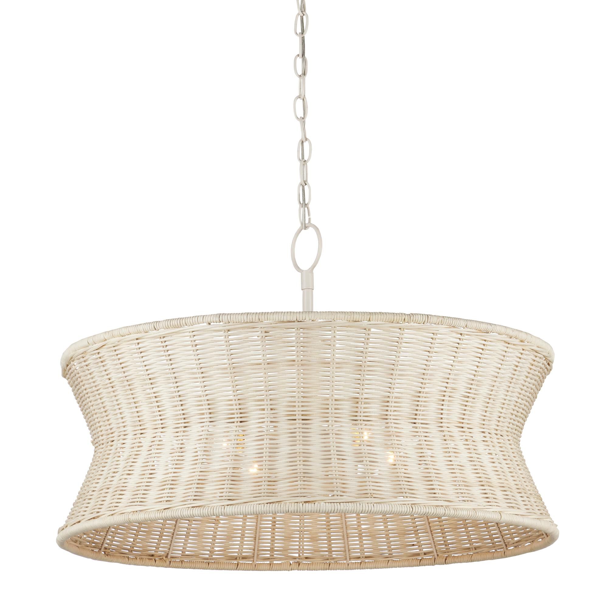 Phebe 28 Inch 4 Light Chandelier by Currey and Company