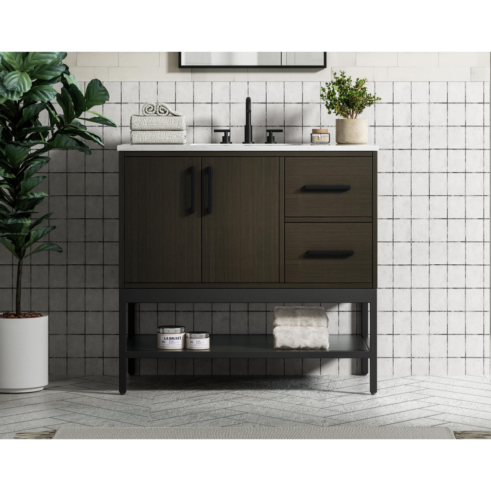 Shown in Mocha Brown finish