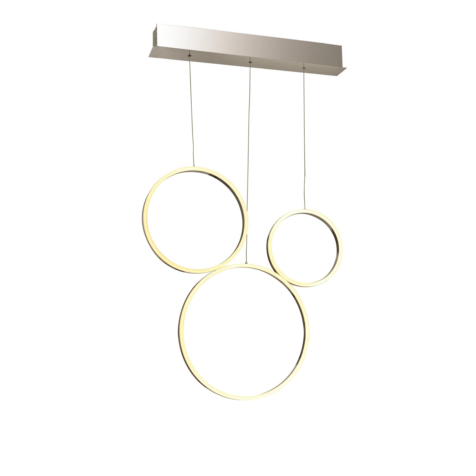 Halo 32 Inch 3 Light LED Linear Suspension Light by Thumprints